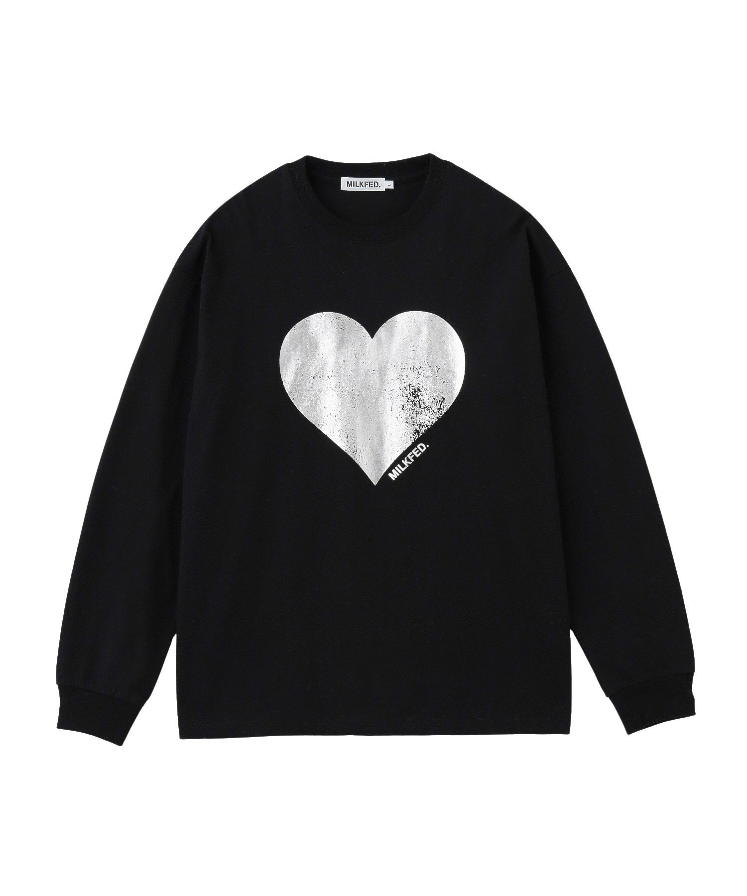 HEART FOIL PRINT L/S TEE