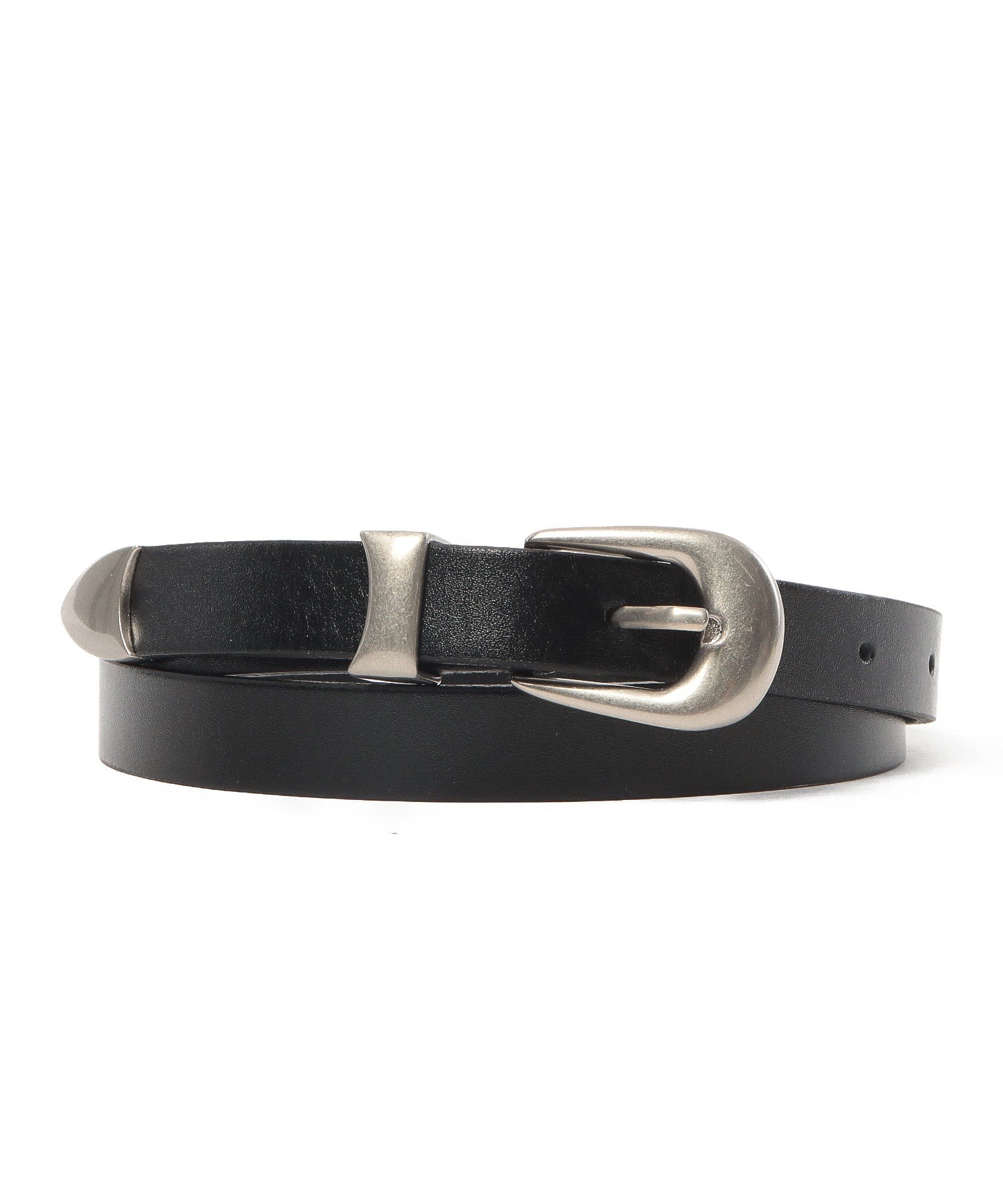 SILVER BUCKLE LEATHER BELT DISPATCHER NO.8