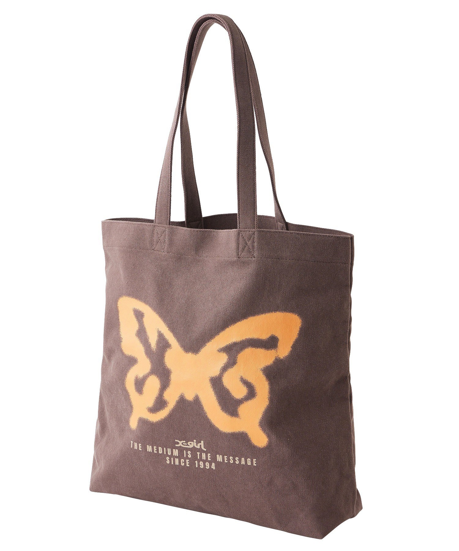 SPRAY BUTTERFLY PRINT TOTE BAG