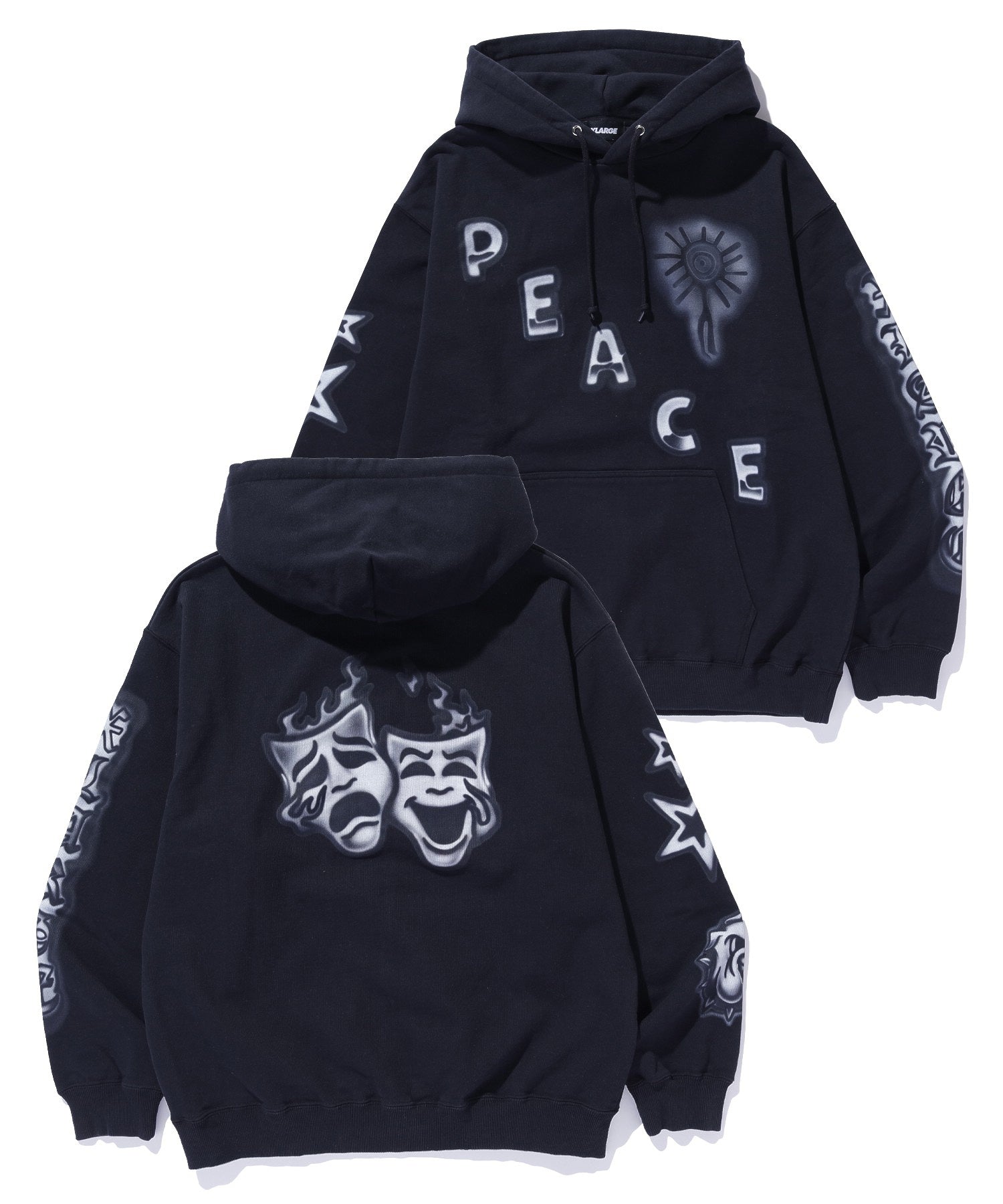 AIRBRUSH PULLOVER HOODED SWEATSHIRT
