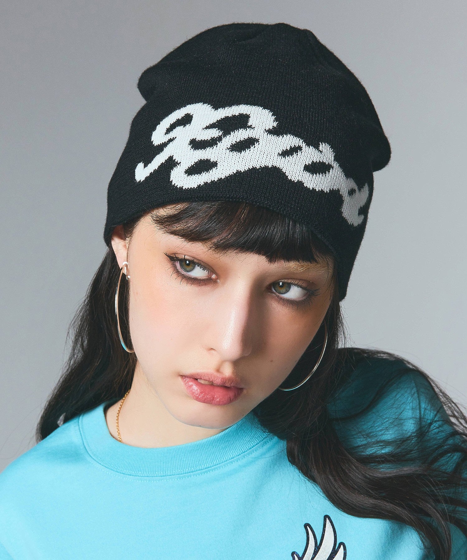 SCRIPT LOGO JACQUARD BEANIE