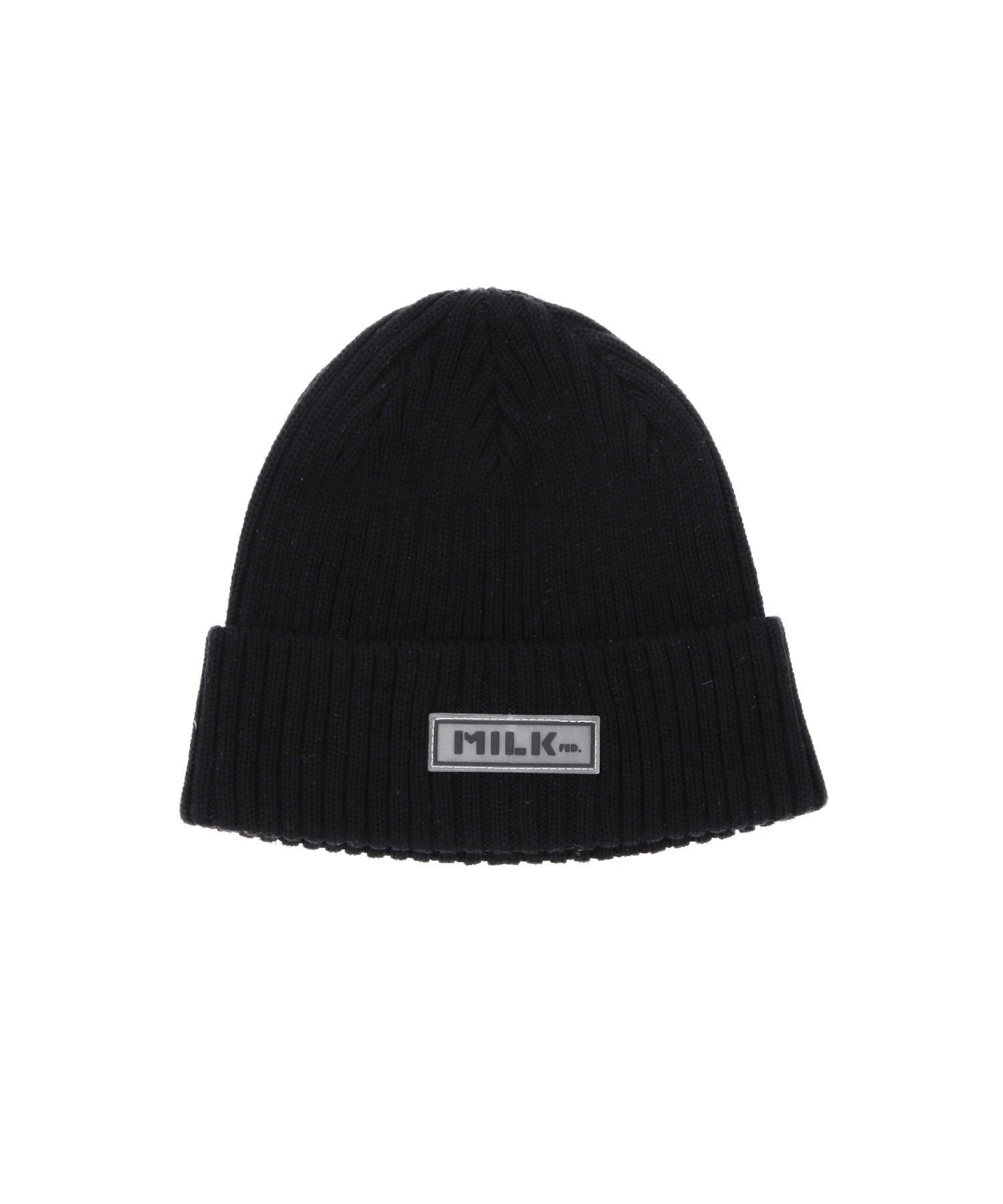 RUBBER PATCH KNIT CAP