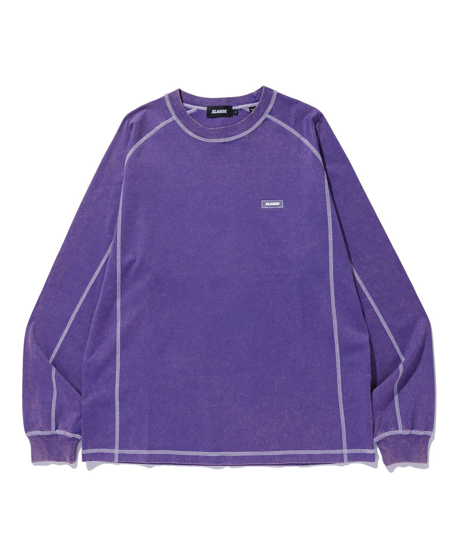 CONTRAST STITCH L/S TEE
