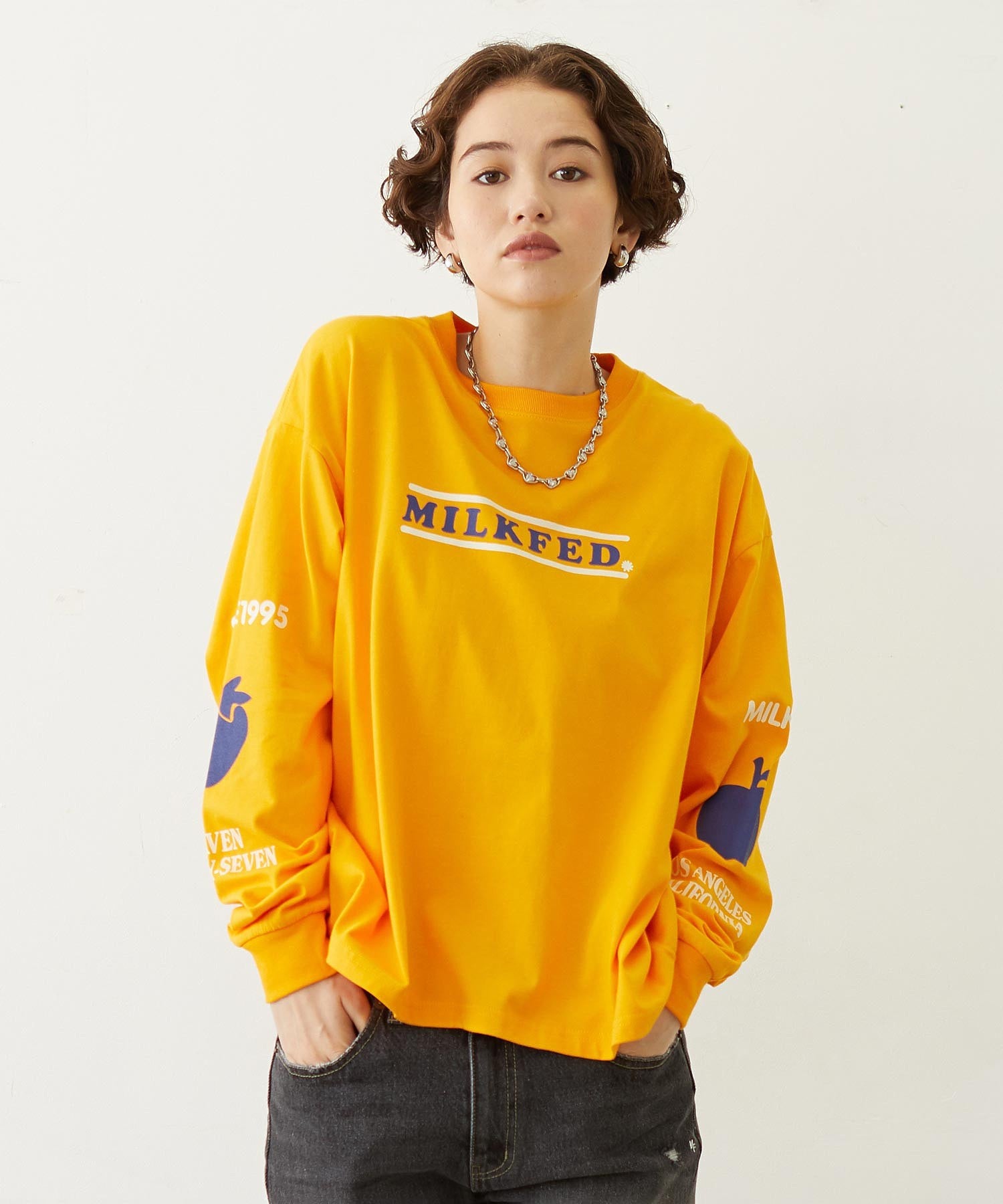 FRUIT SLEEVE PRINT L/S TEE