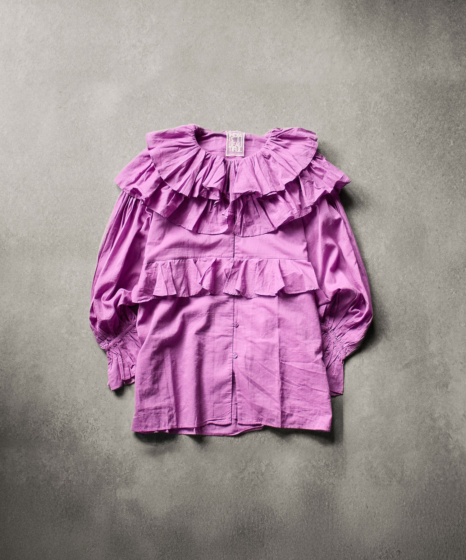 INDIA IS BEAUTIFUL/RUFFLE BLOUSE