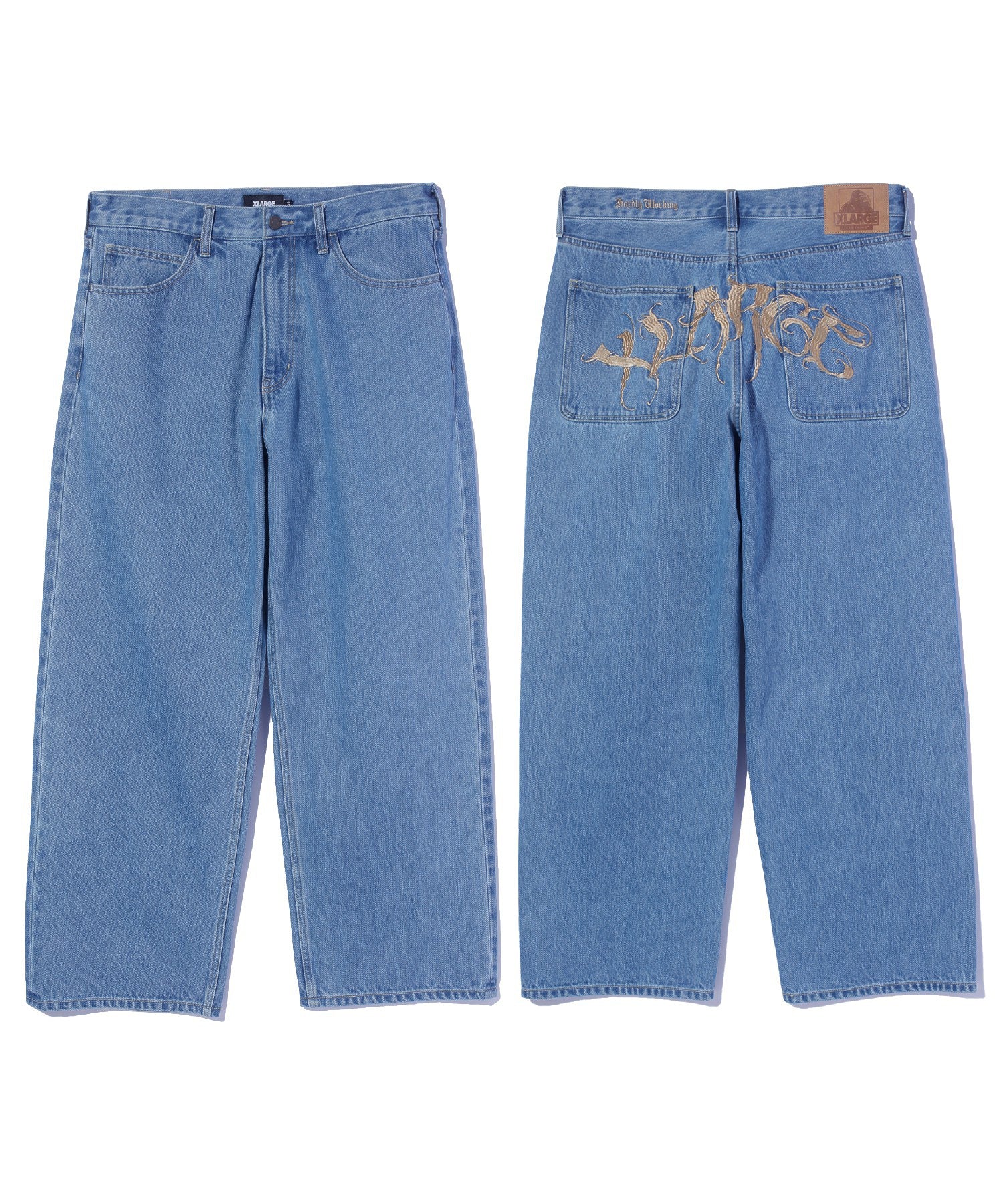 RAGE LOGO DENIM PANTS