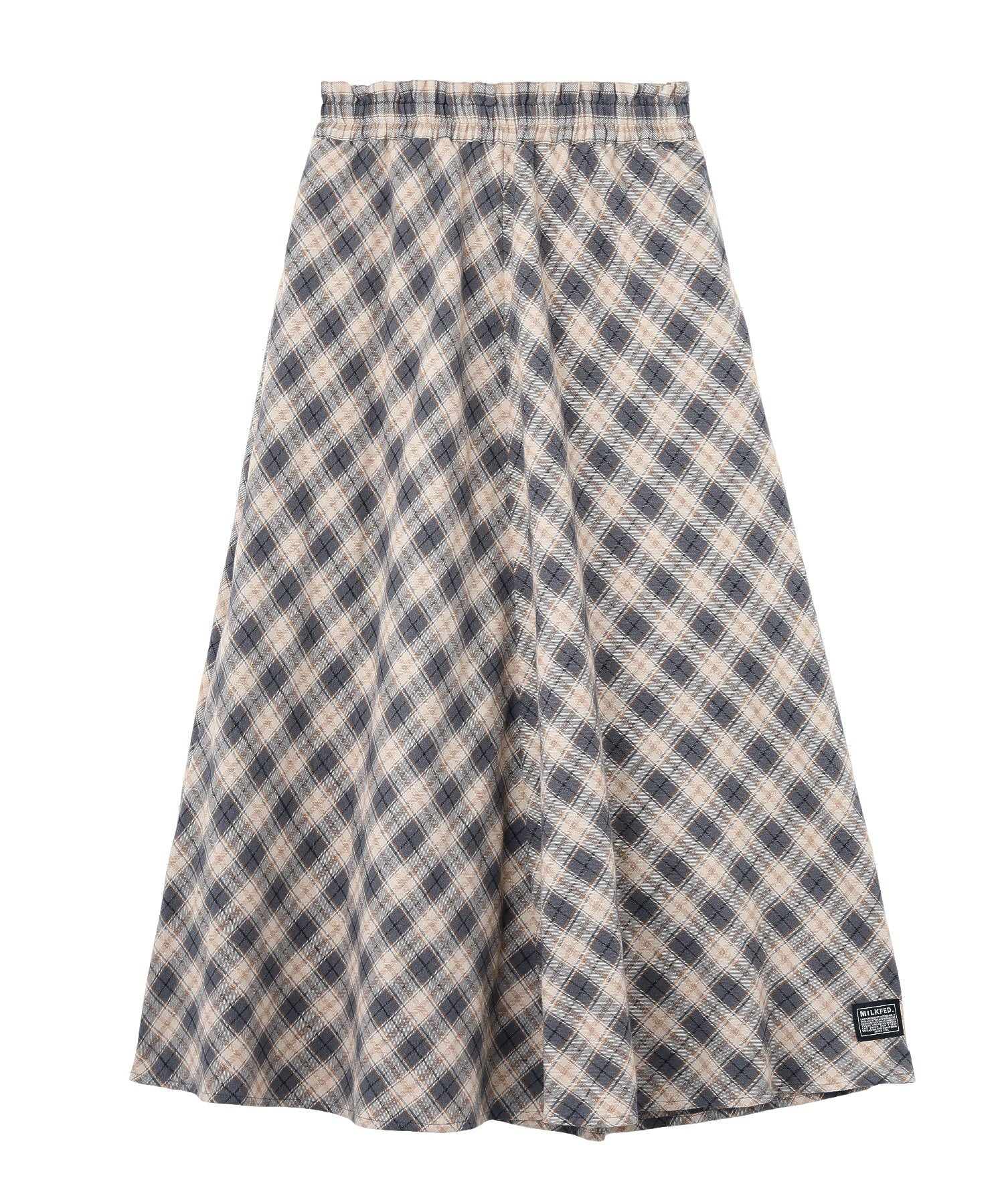 FLARE PLAID SKIRT