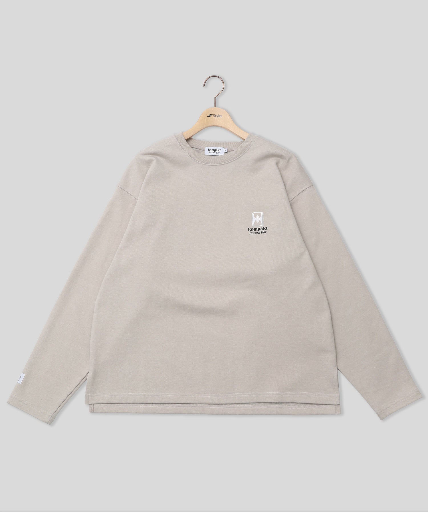 KOMPAKT RECORD BAR/コンパクト レコード バー/BASIC LOGO LONG SLEEVE SWEAT KRB2037