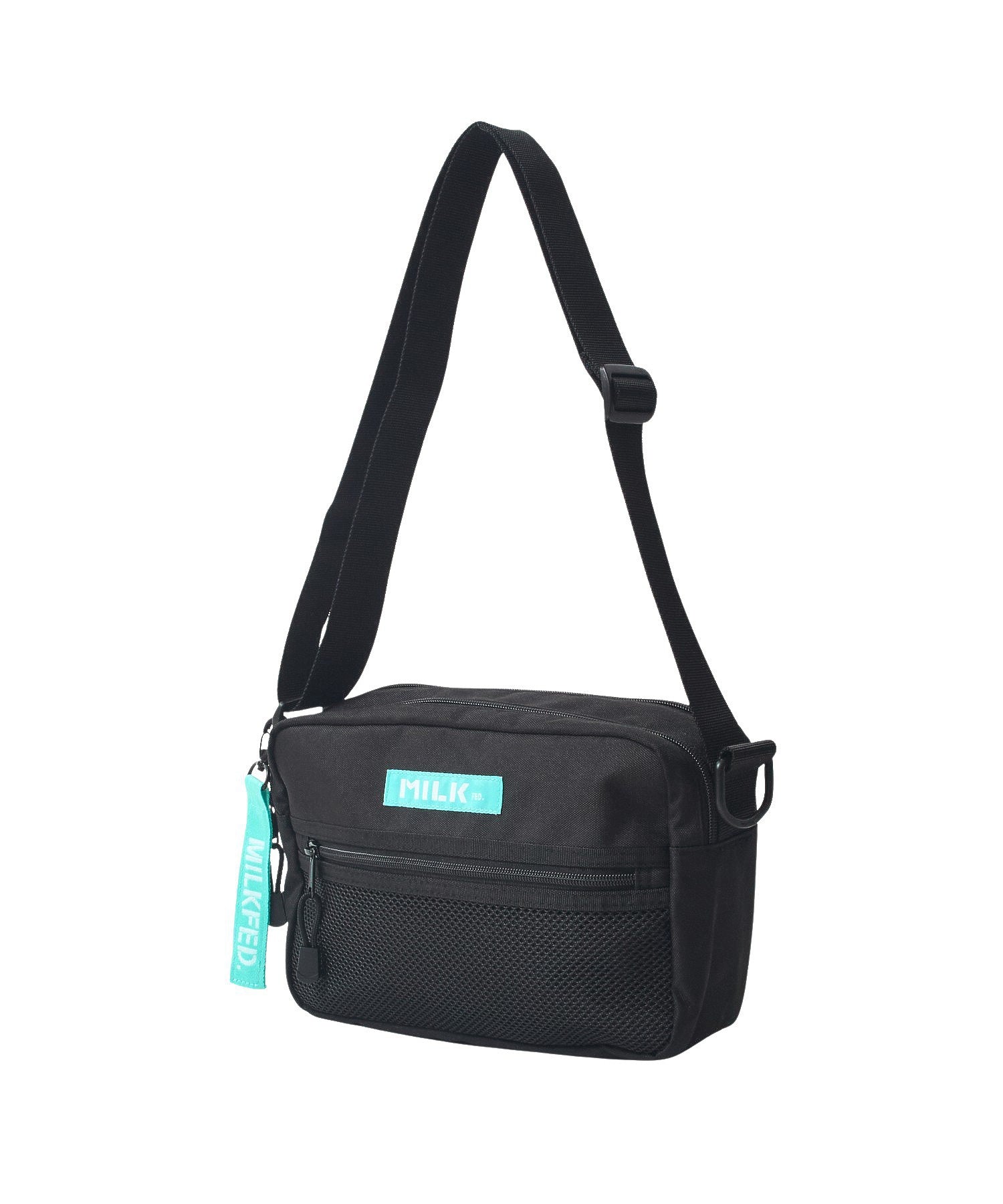 SHOULDER WIDE BAG MESH POCKET LtGREEN