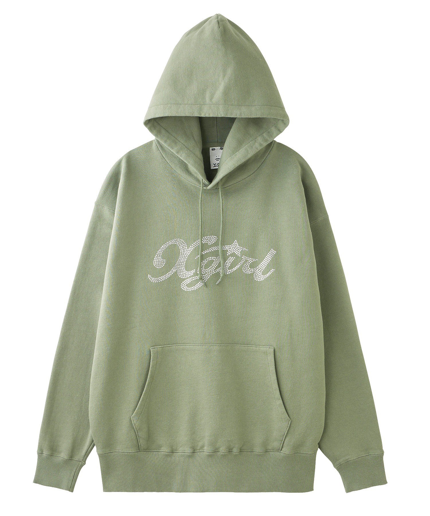 RHINESTONE STAR CURSIVE LOGO SWEAT HOODIE