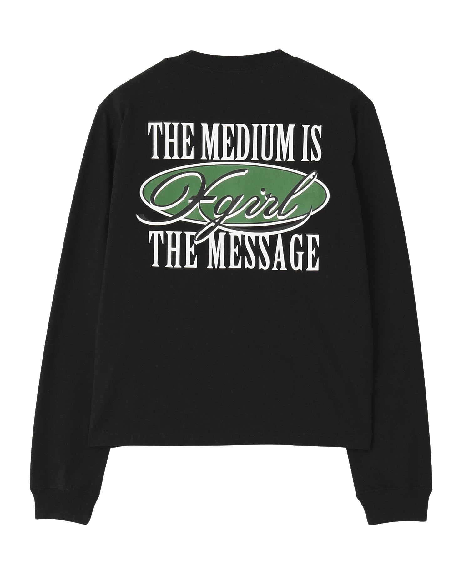 OVAL LOGO AND MESSAGE L/S TEE