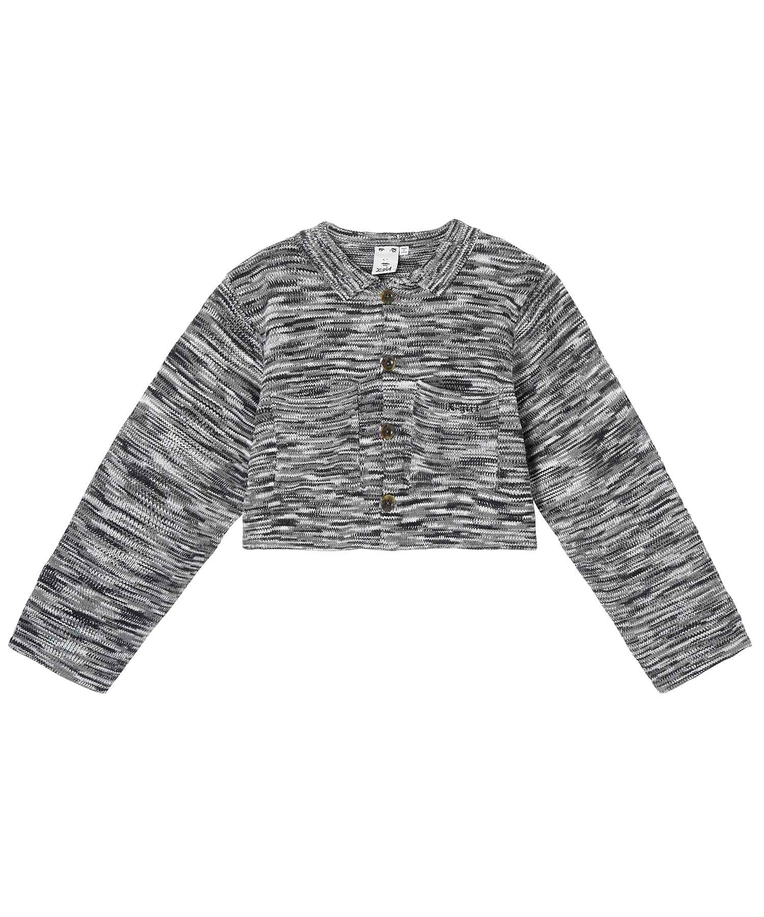 MELANGE KNIT CARDIGAN X-girl