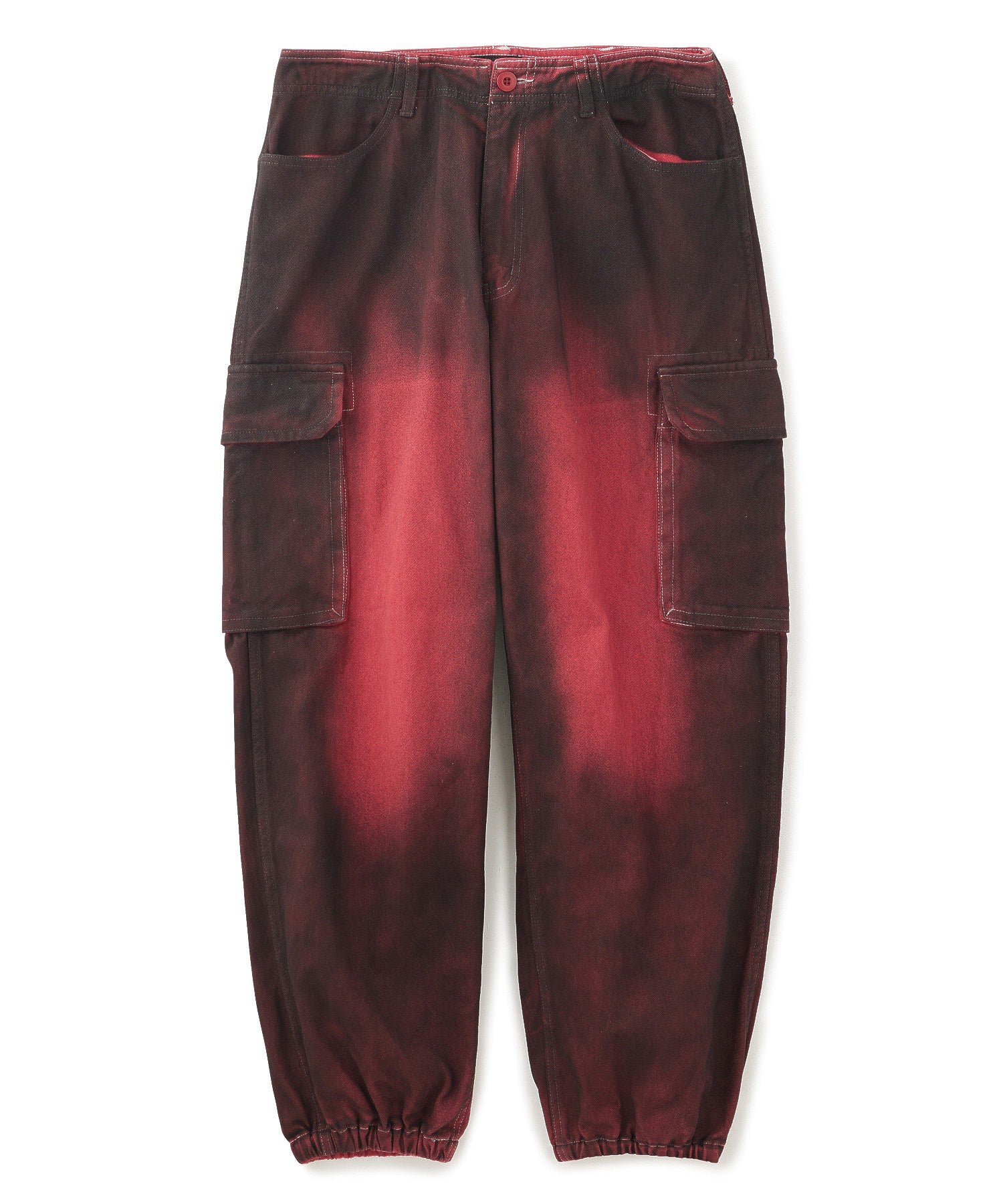 SPRAY PRINTED CARGO PANTS