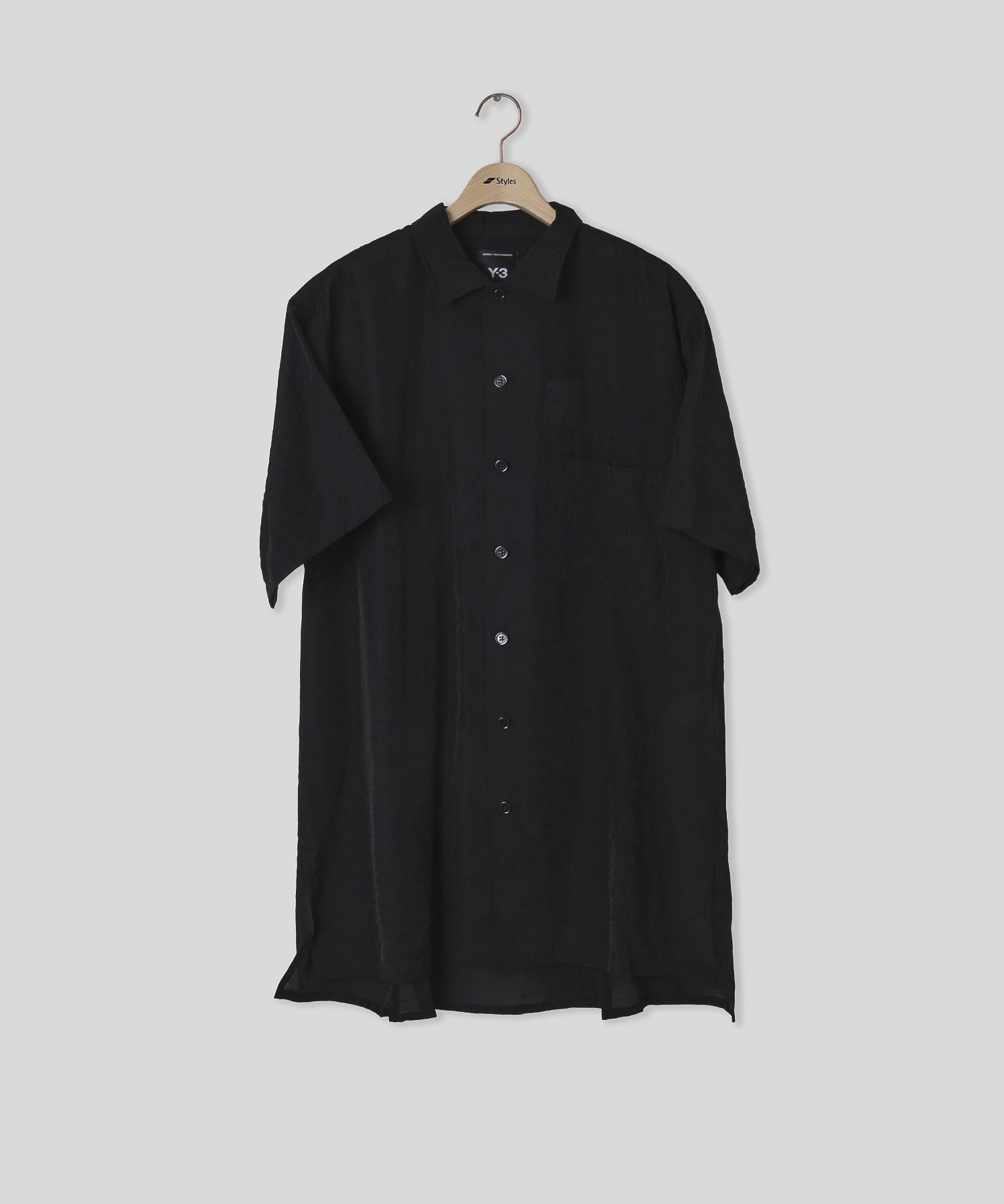 Y-3/ワイスリー/LONG SHIRT SS BLACK KH0426