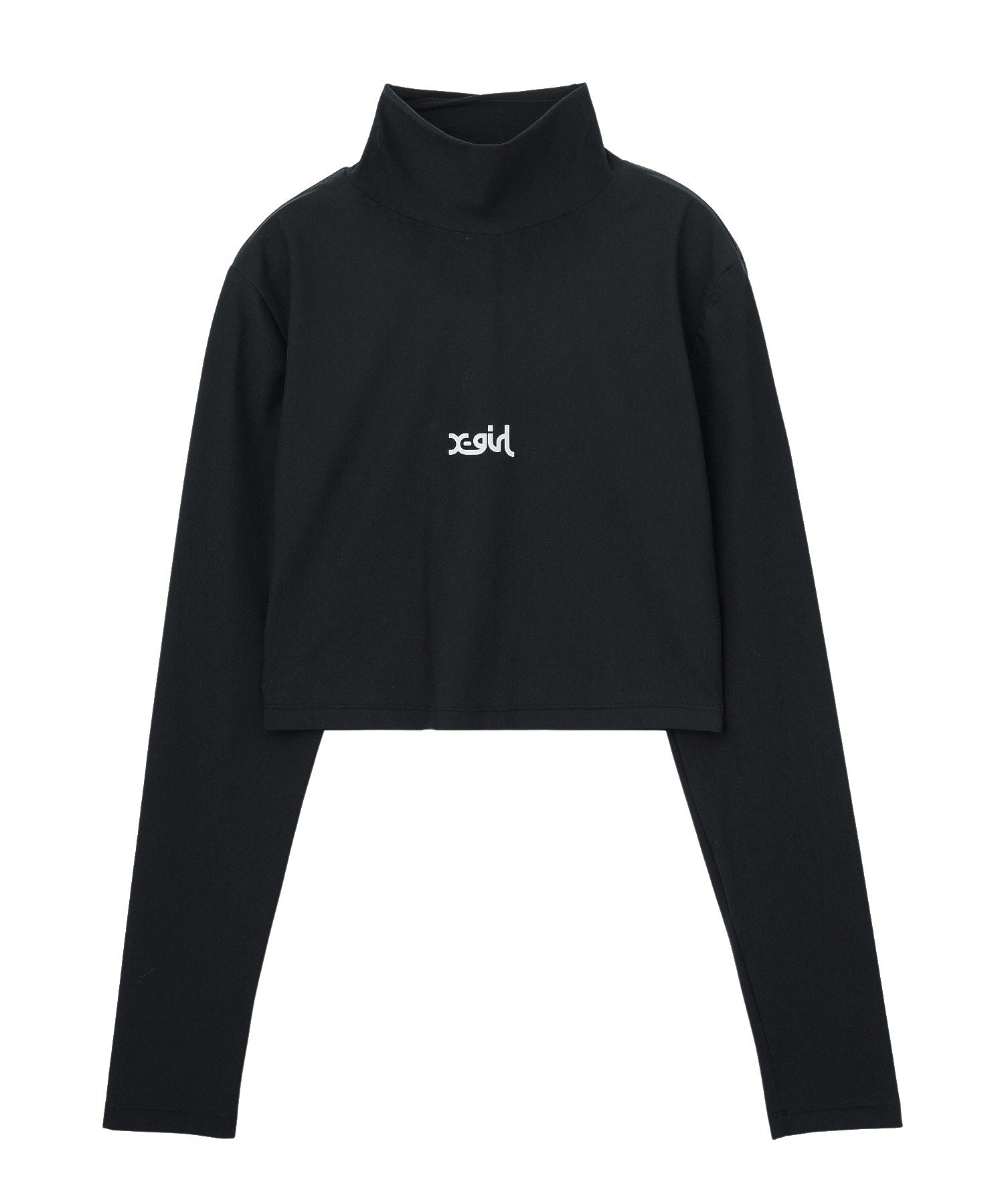 HIGH NECK SHORT LS TOP