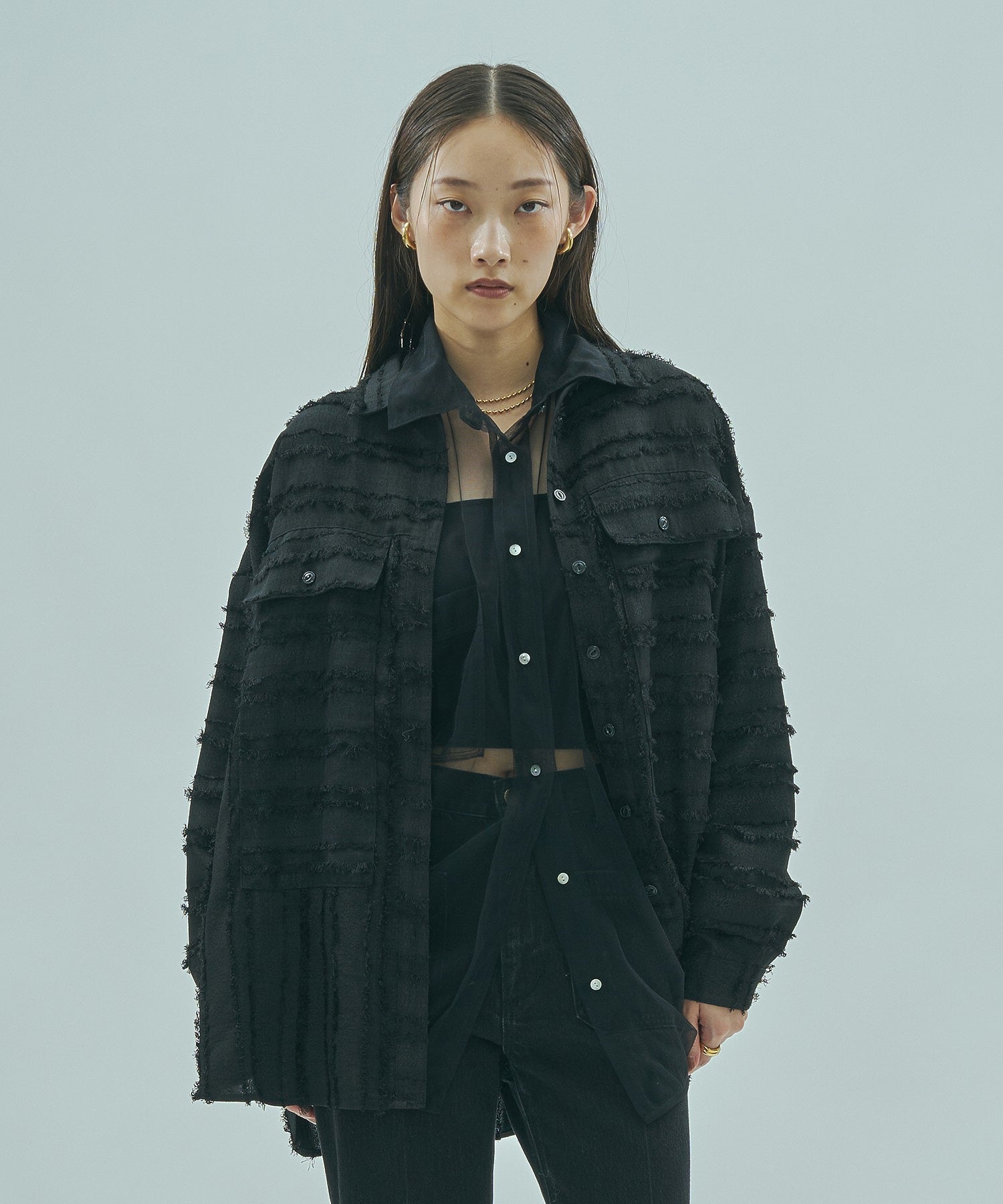 GENE HEAVENS/FRINGE DOBBY BIG SHIRT