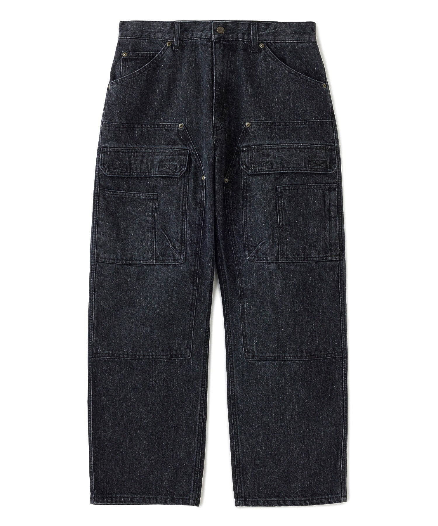 DENIM CARGO PANTS