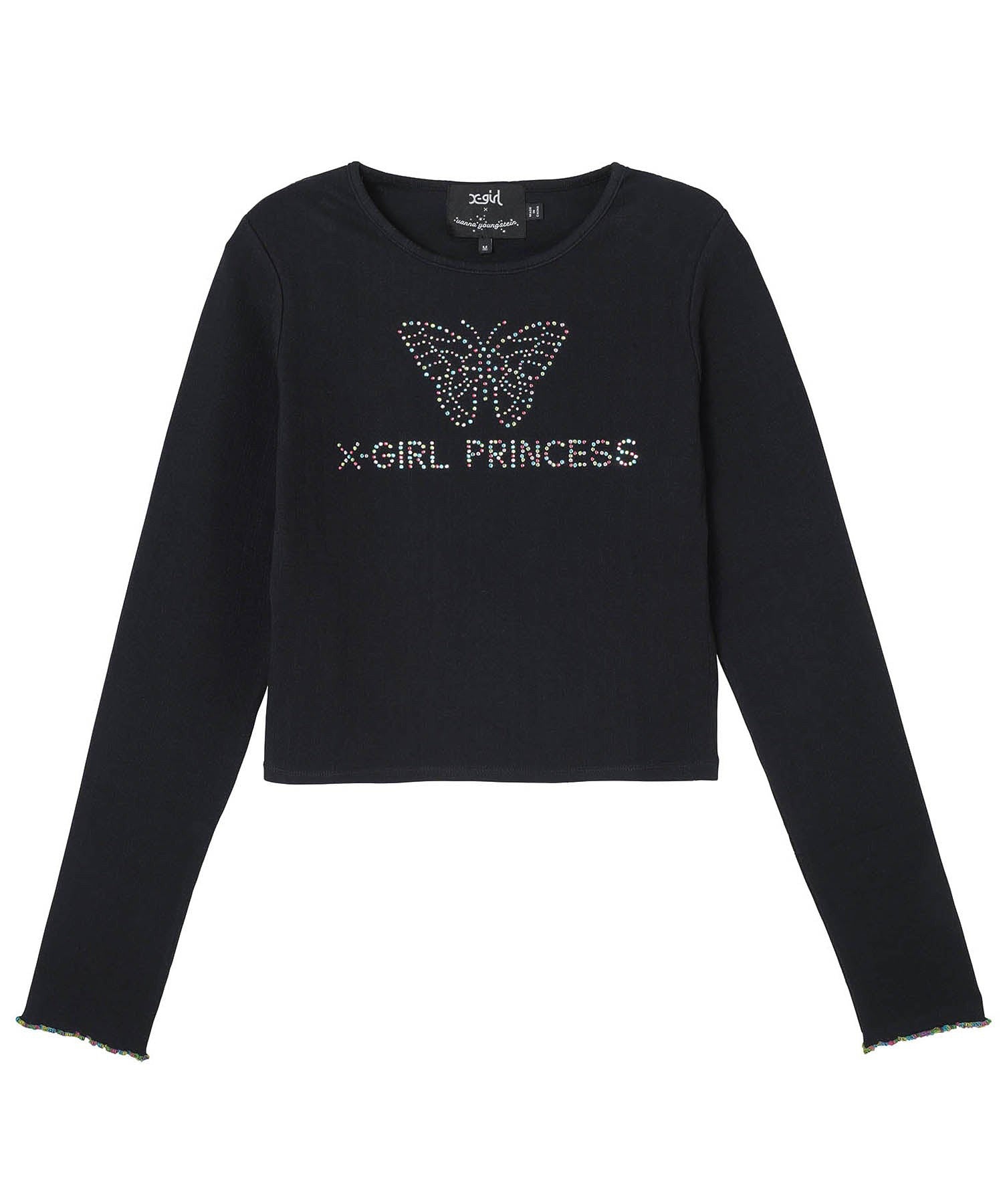 X-girl × VANNA L/S BABY TEE