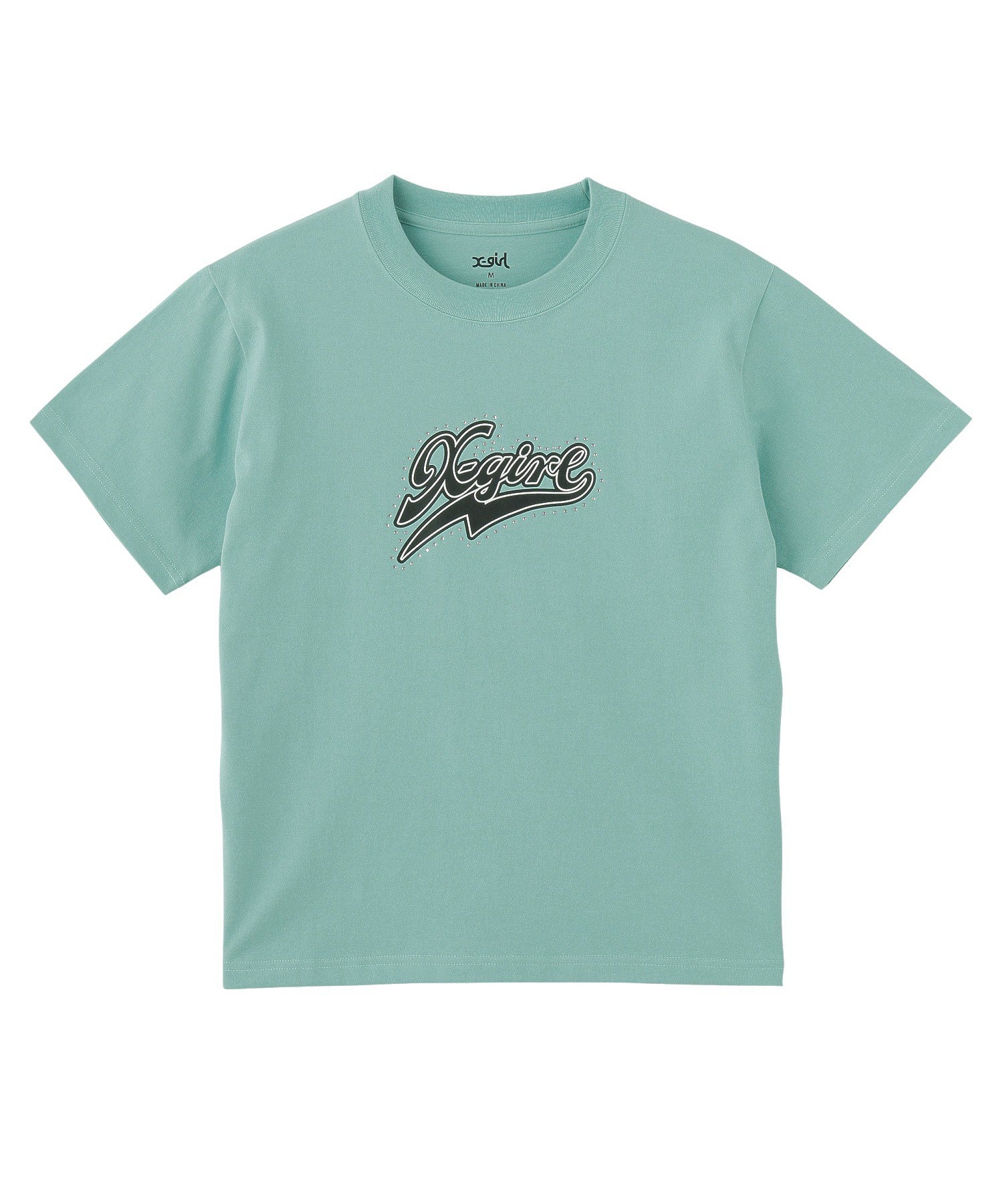 RHINESTONE AND LOGO S/S TEE