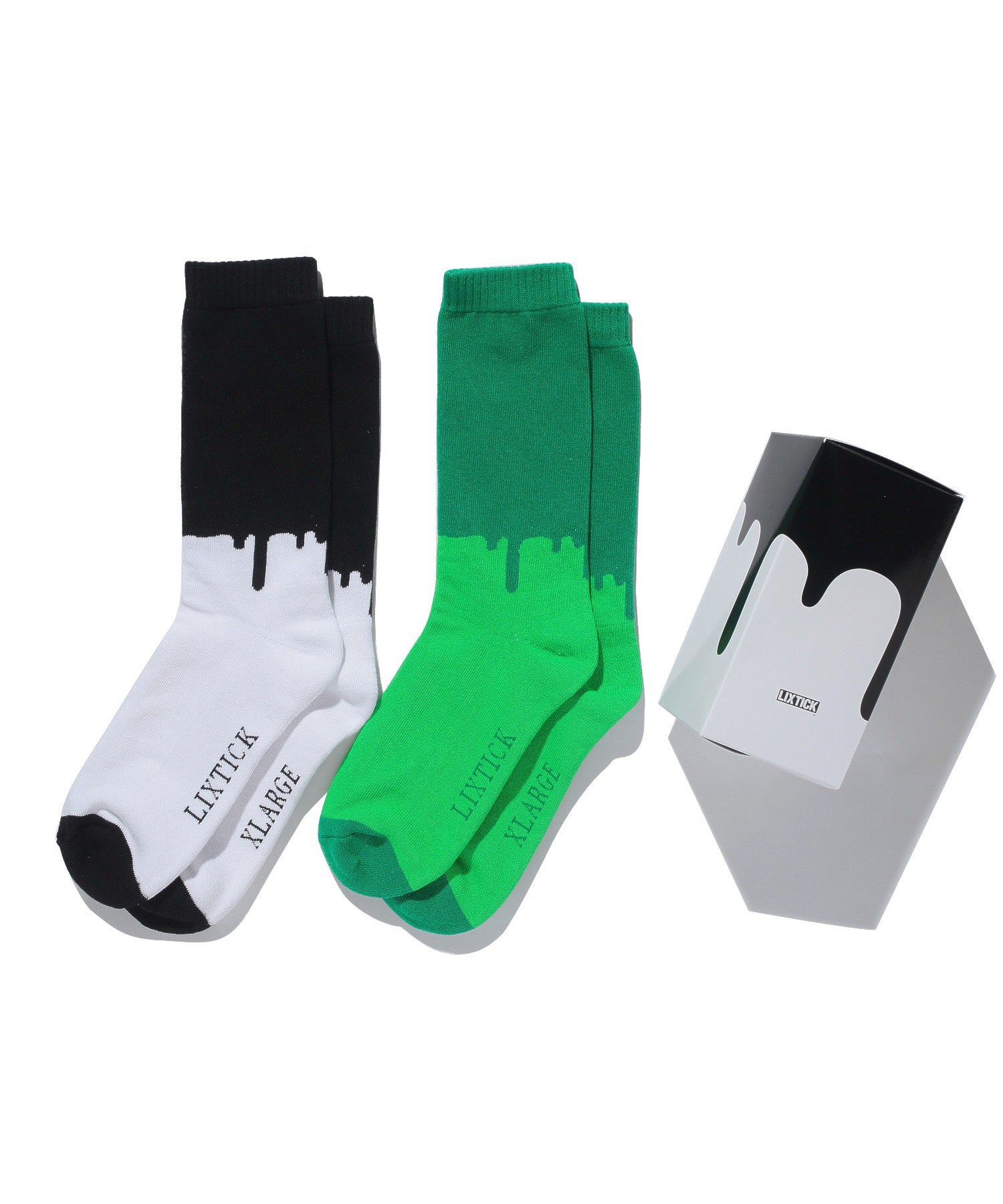 XLARGE × LIXTICK DRIP SOCKS 2PACK HI