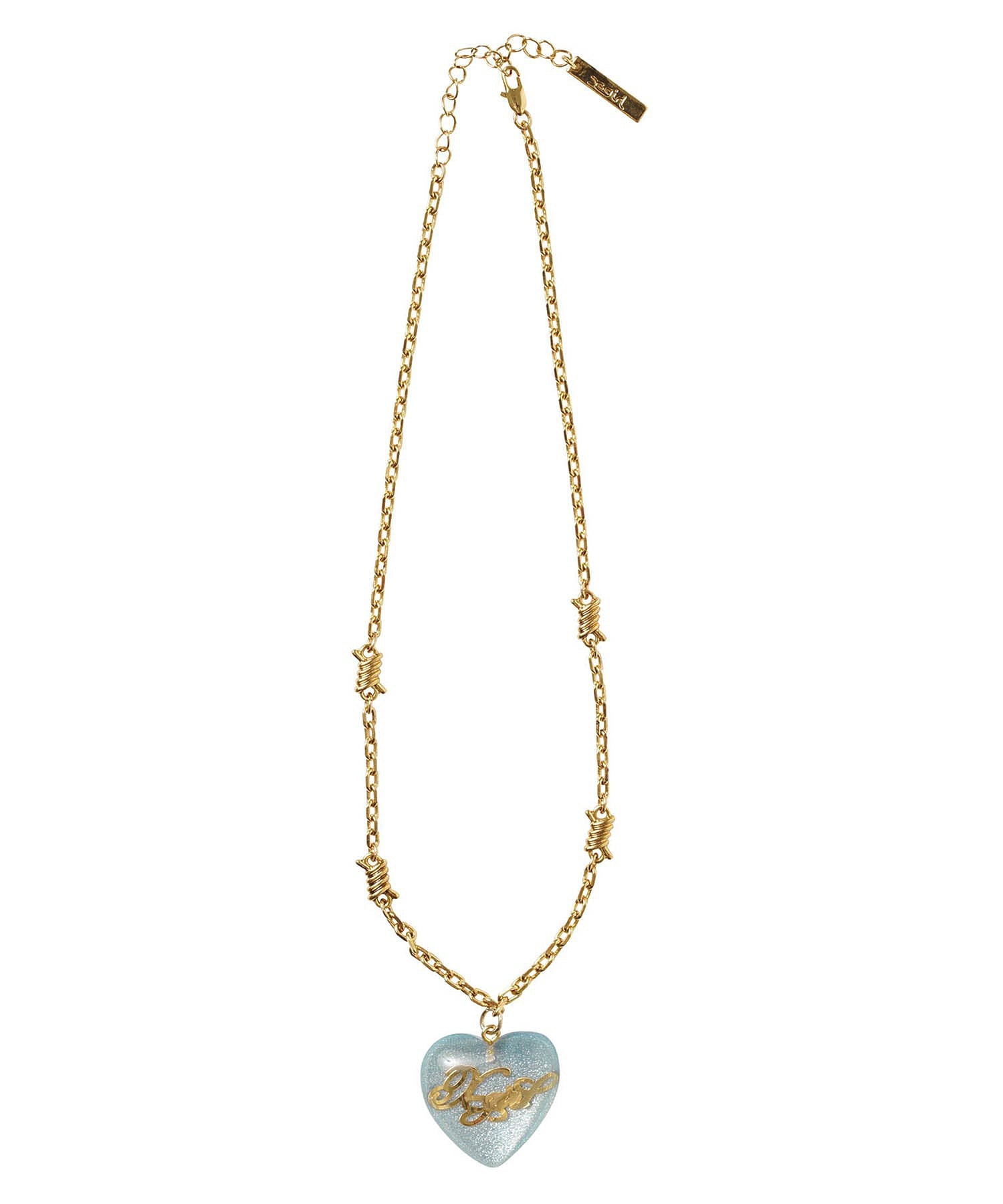 CRYSTAL HEART NECKLACE X-girl