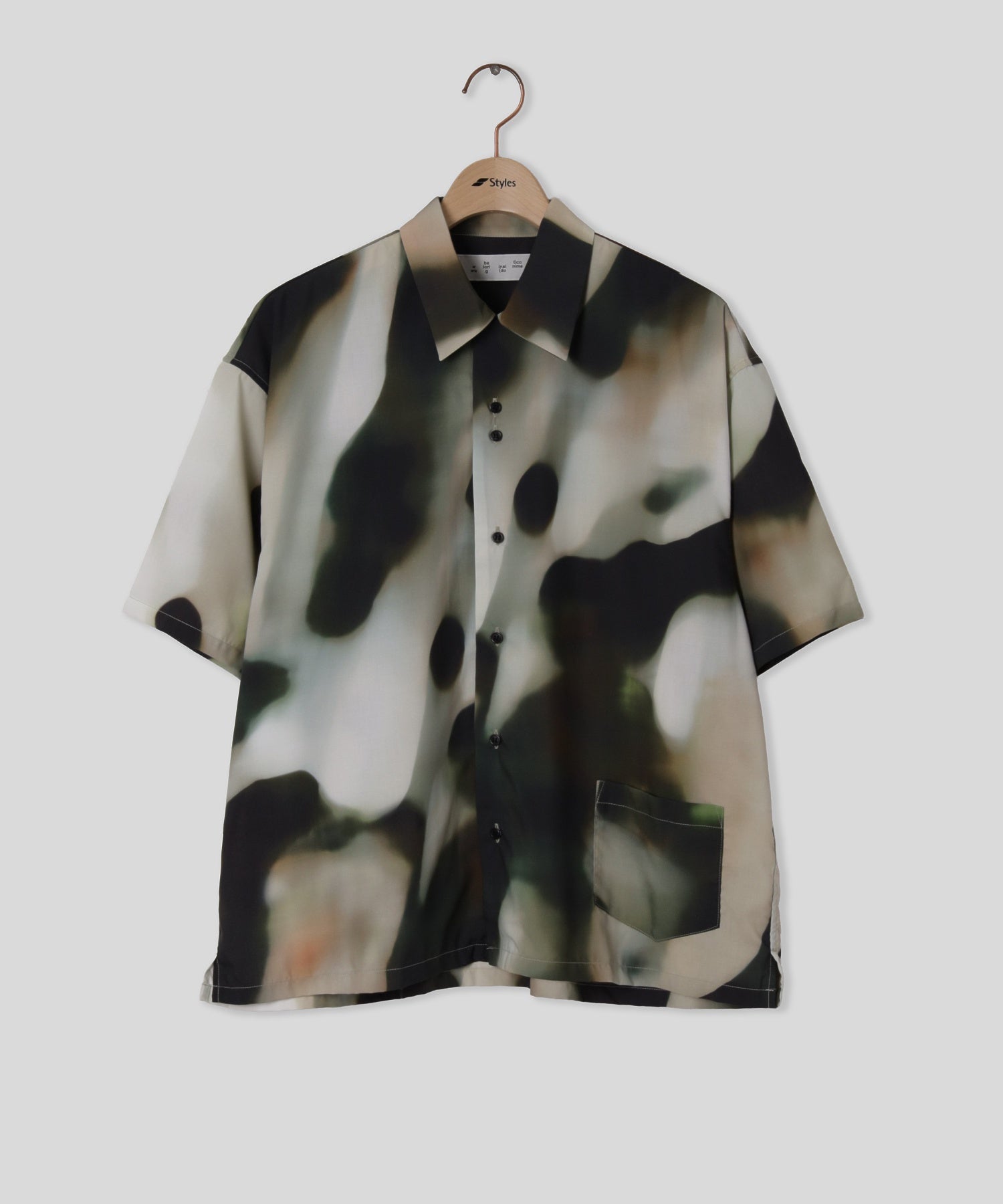 BAL/バル/BLUR PATTERN SS SHIRT BAL-2190