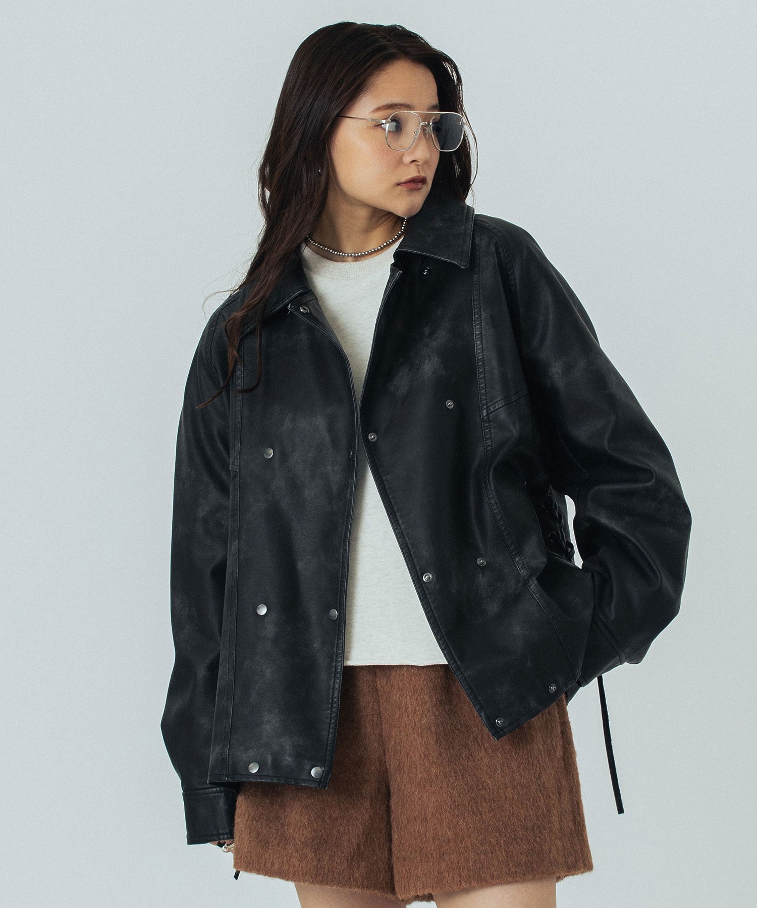 LEATHER LIKE JACKET