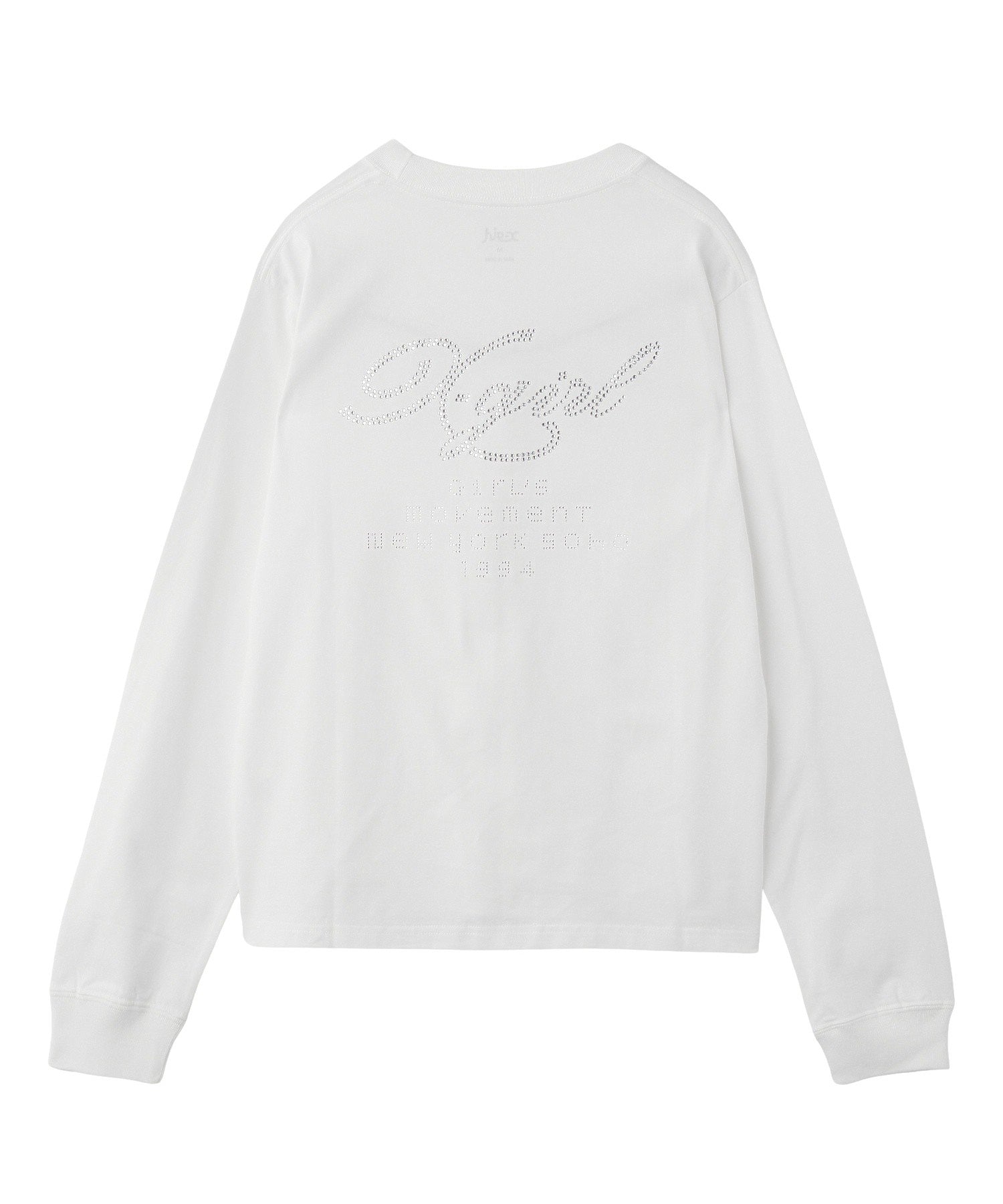 RHINESTONE COMBINATION LOGO L/S TEE