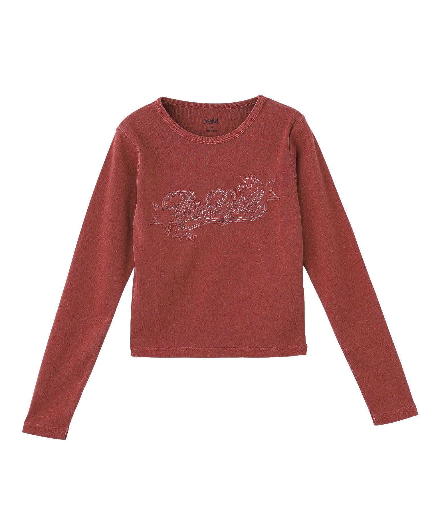 STAR LOGO PATCH FADED L/S COMPACT TOP