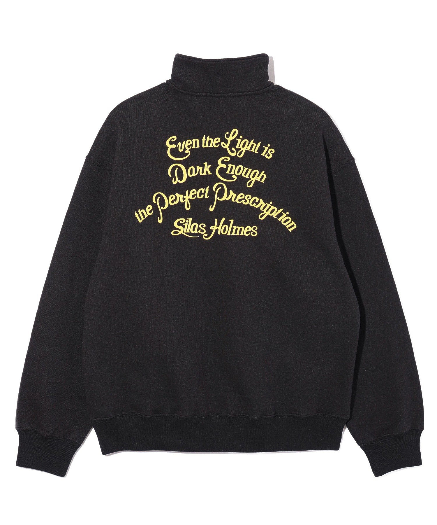 SCRIPT HALF ZIP SWEATSHIRT