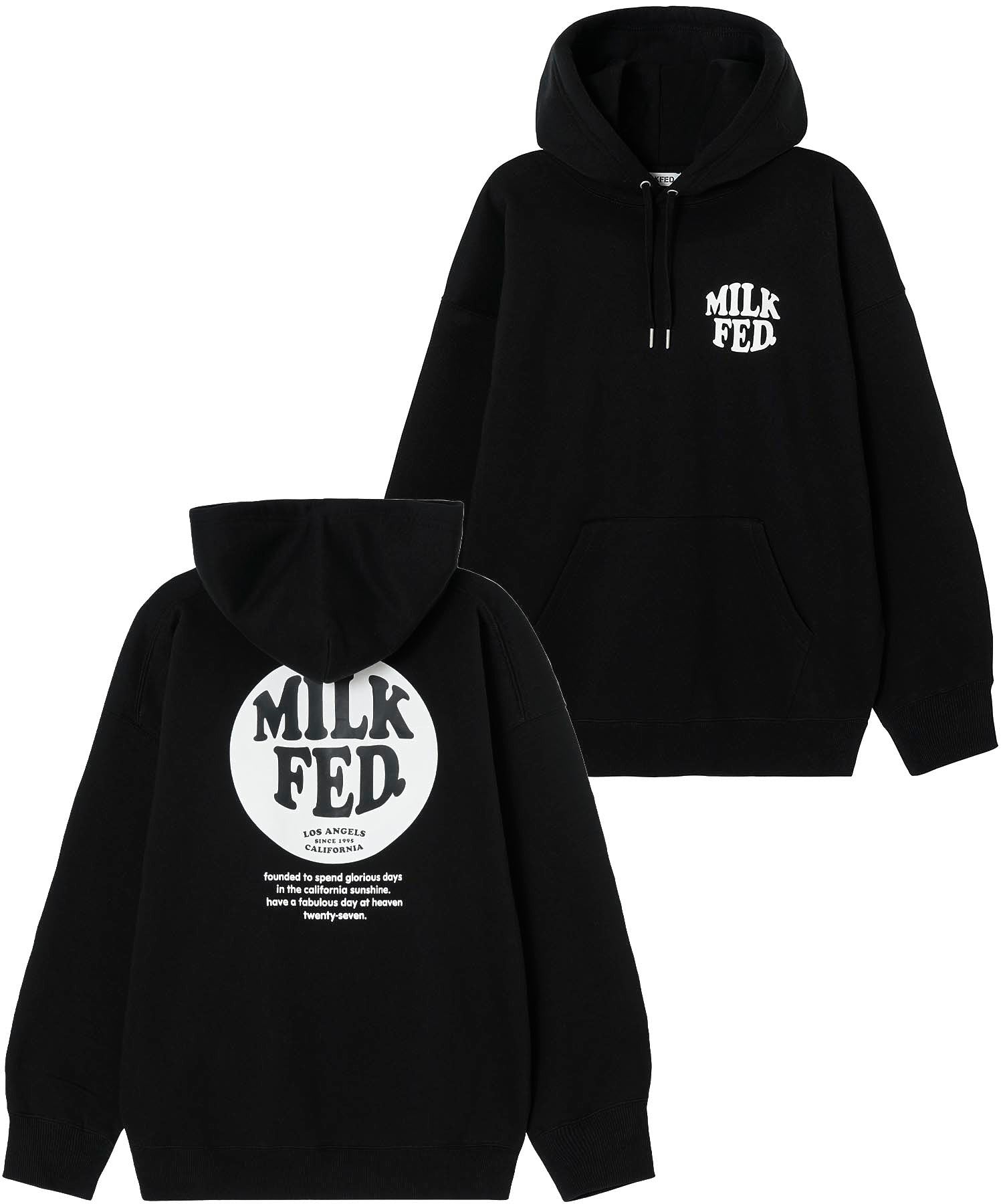 CIRCLE LOGO BIG SWEAT HOODIE MILKFED.