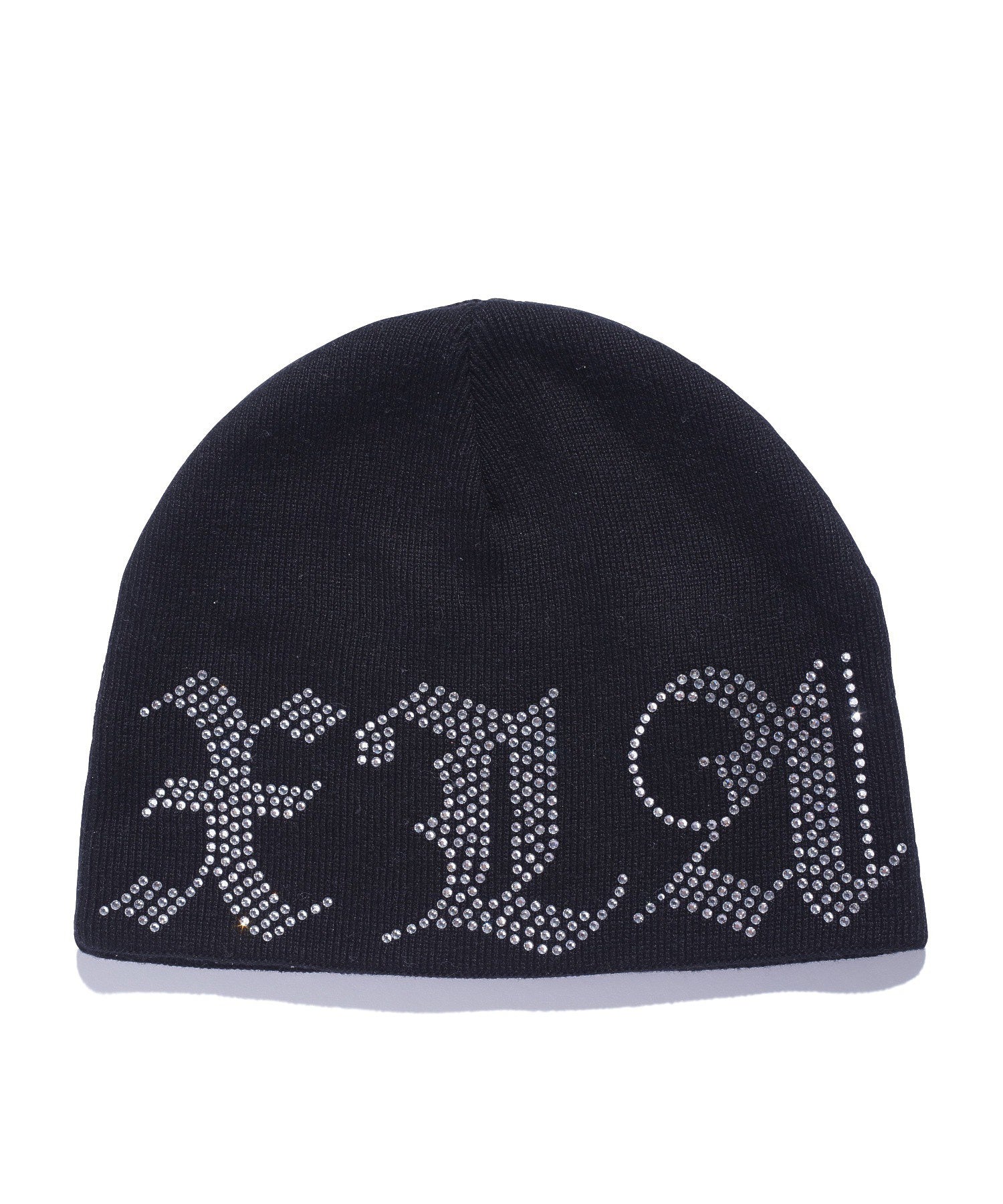 RHINESTONE LOGO KNIT CAP