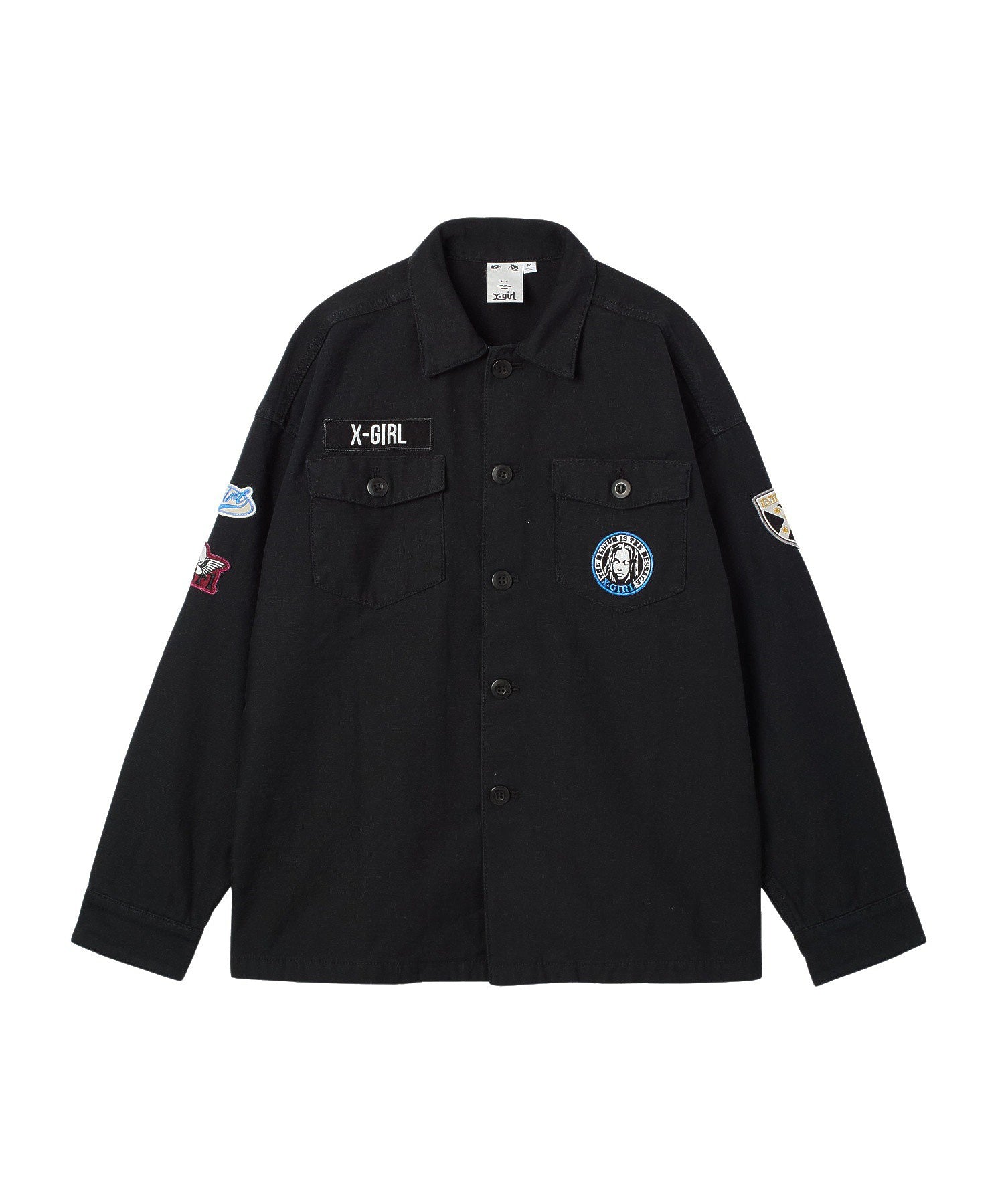 VARIOUS PATCHED MILITARY SHIRT