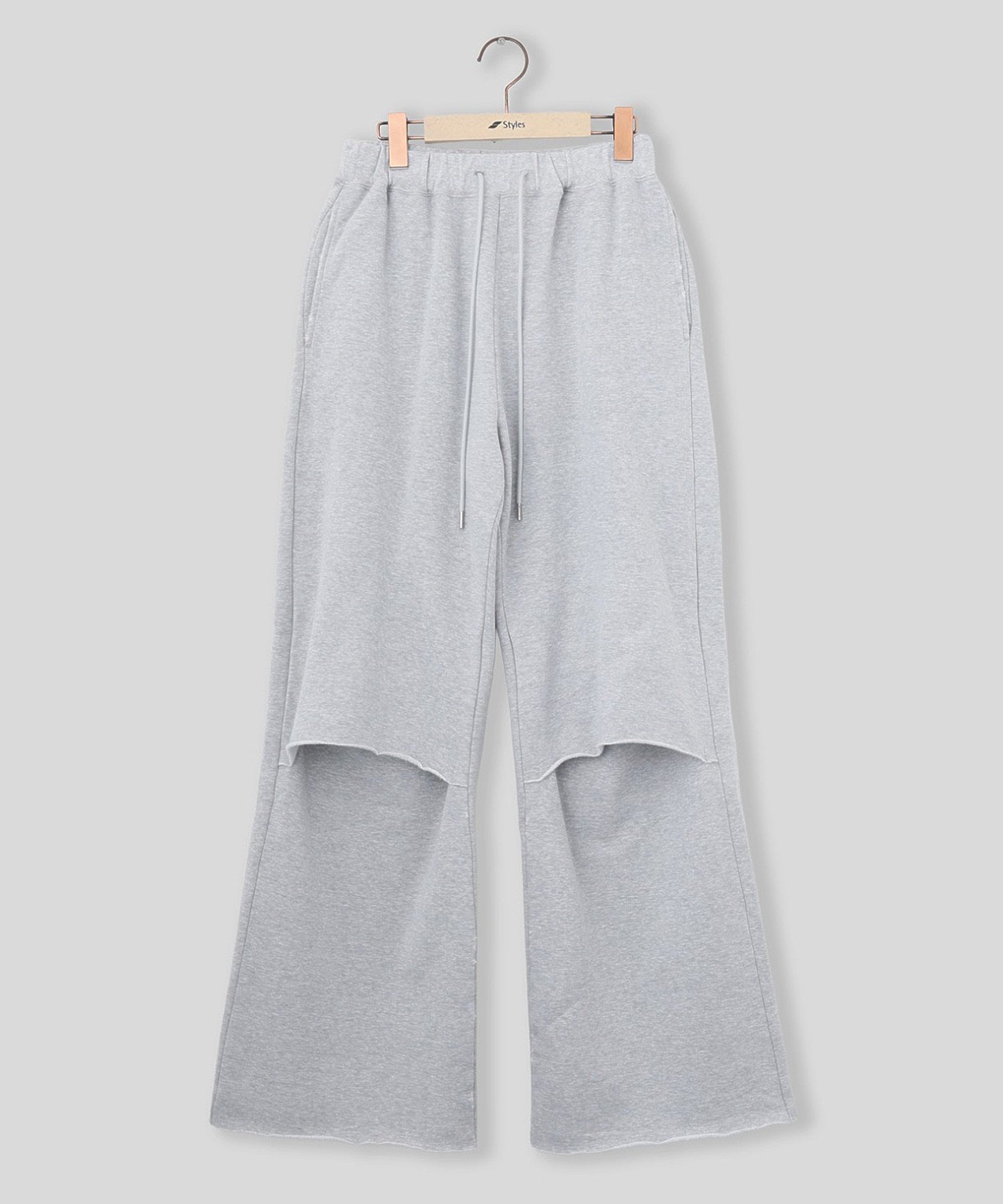 VEIN/ヴェイン/DISTRESSED BULKY TERRY CUT OFF BAGGY TROUSERS VP61-321