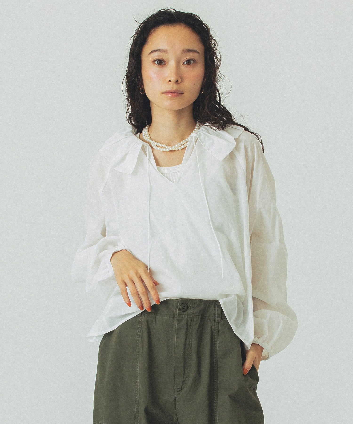 model:161cm 着用サイズ:ONE SIZE