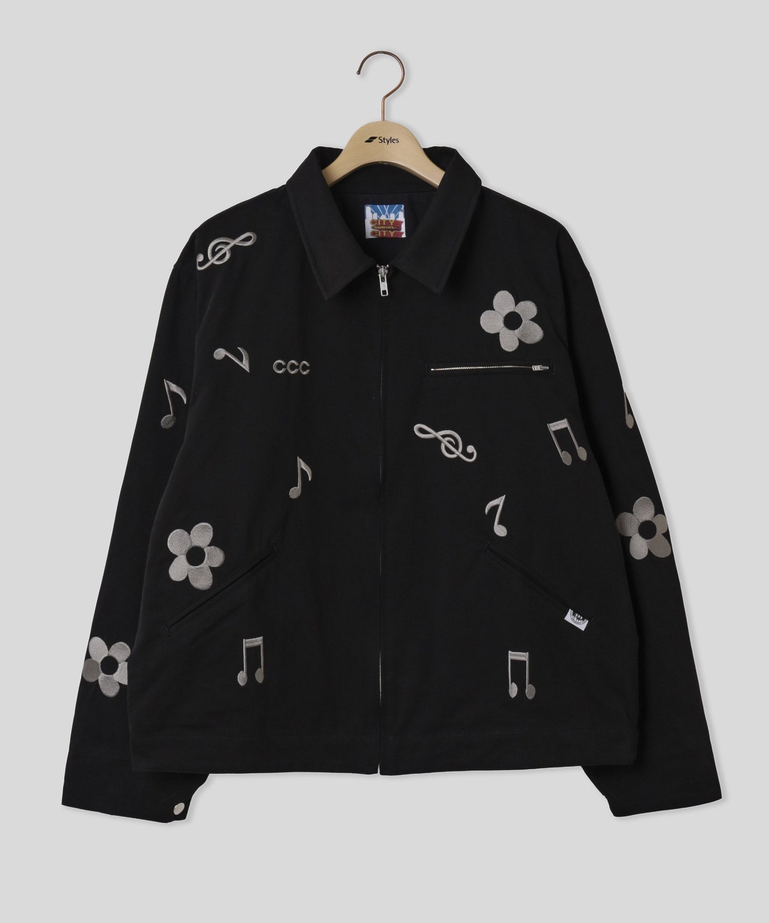 CITY COUNTRY CITY/シティーカントリーシティー/EMBROIDERY LOGO MOLSKIN BL CCC-263J002A