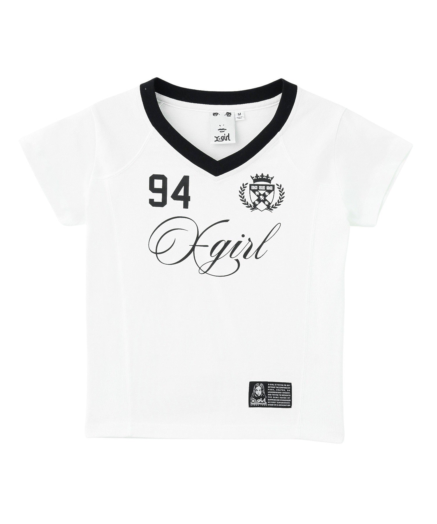 STUDDED NUMBER S/S BABY TEE