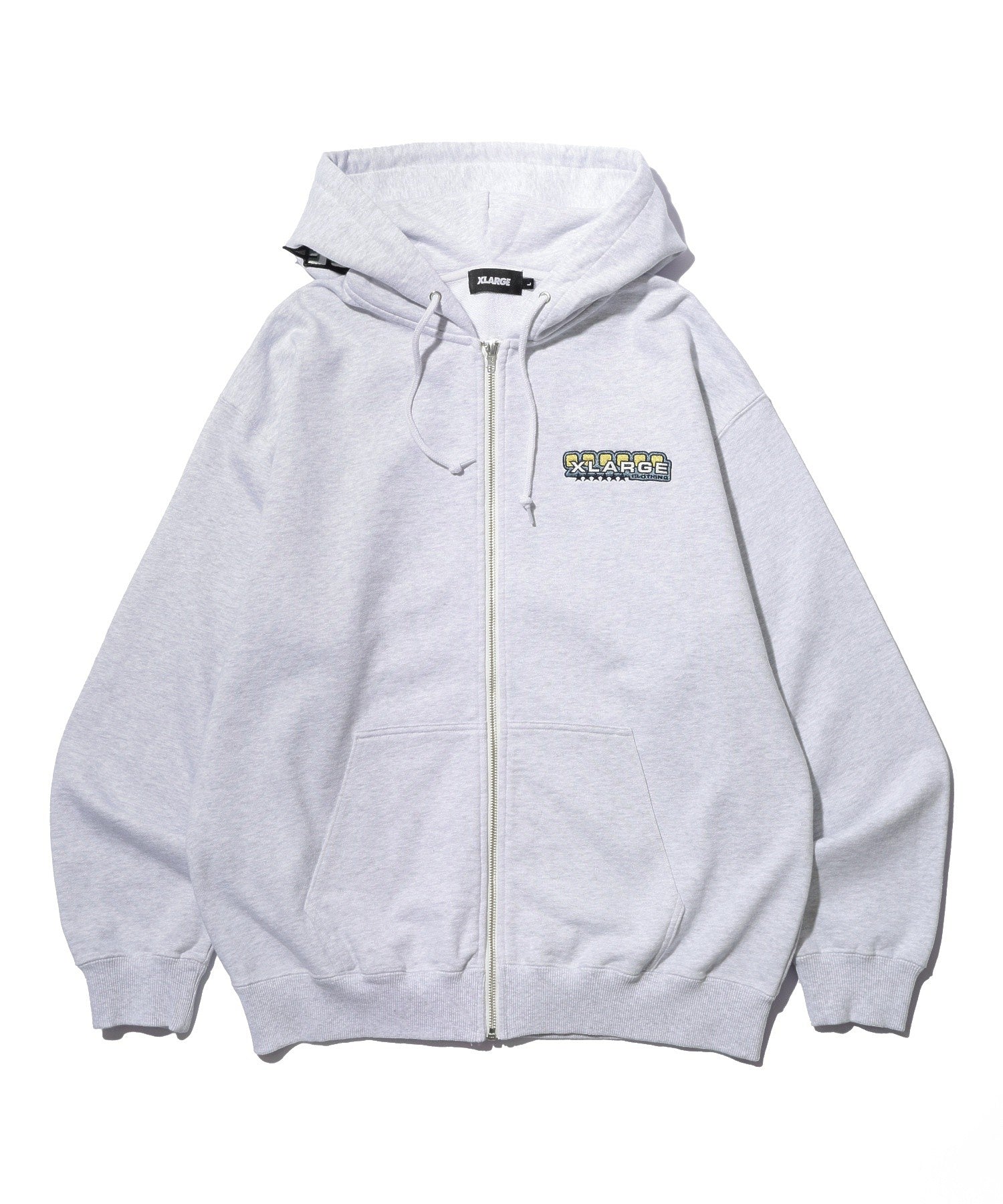 MULTI EMBLEM ZIP UP HOODED SWEATSHIRT