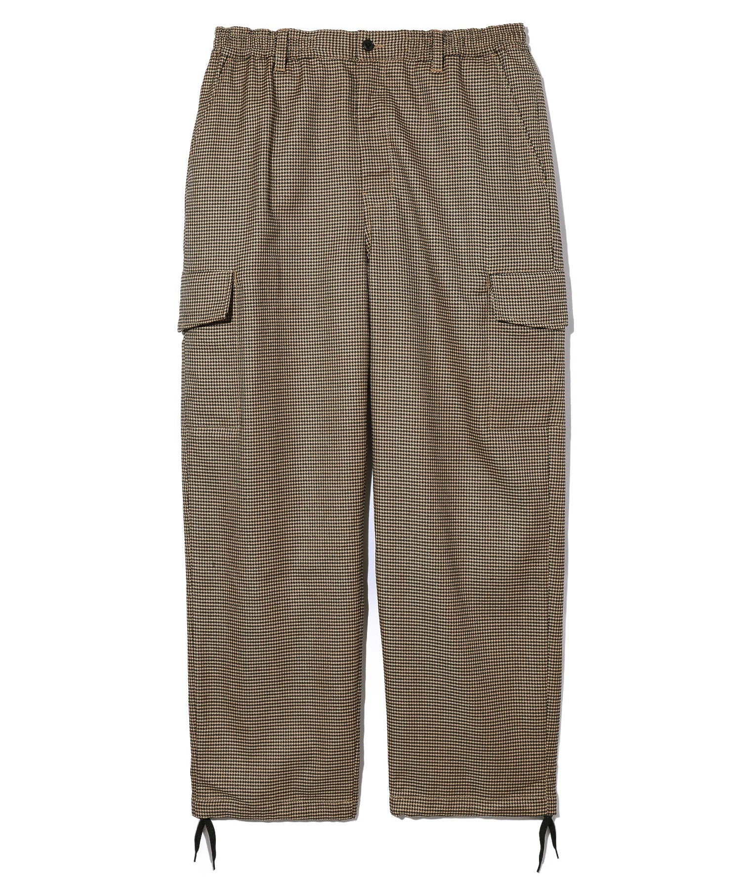 HOUNDSTOOTH PATTERN CARGO PANTS