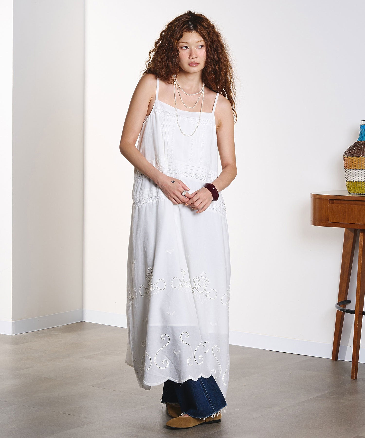 HLAADA for ROSEBUD/SCHIFFLI CAMI DRESS