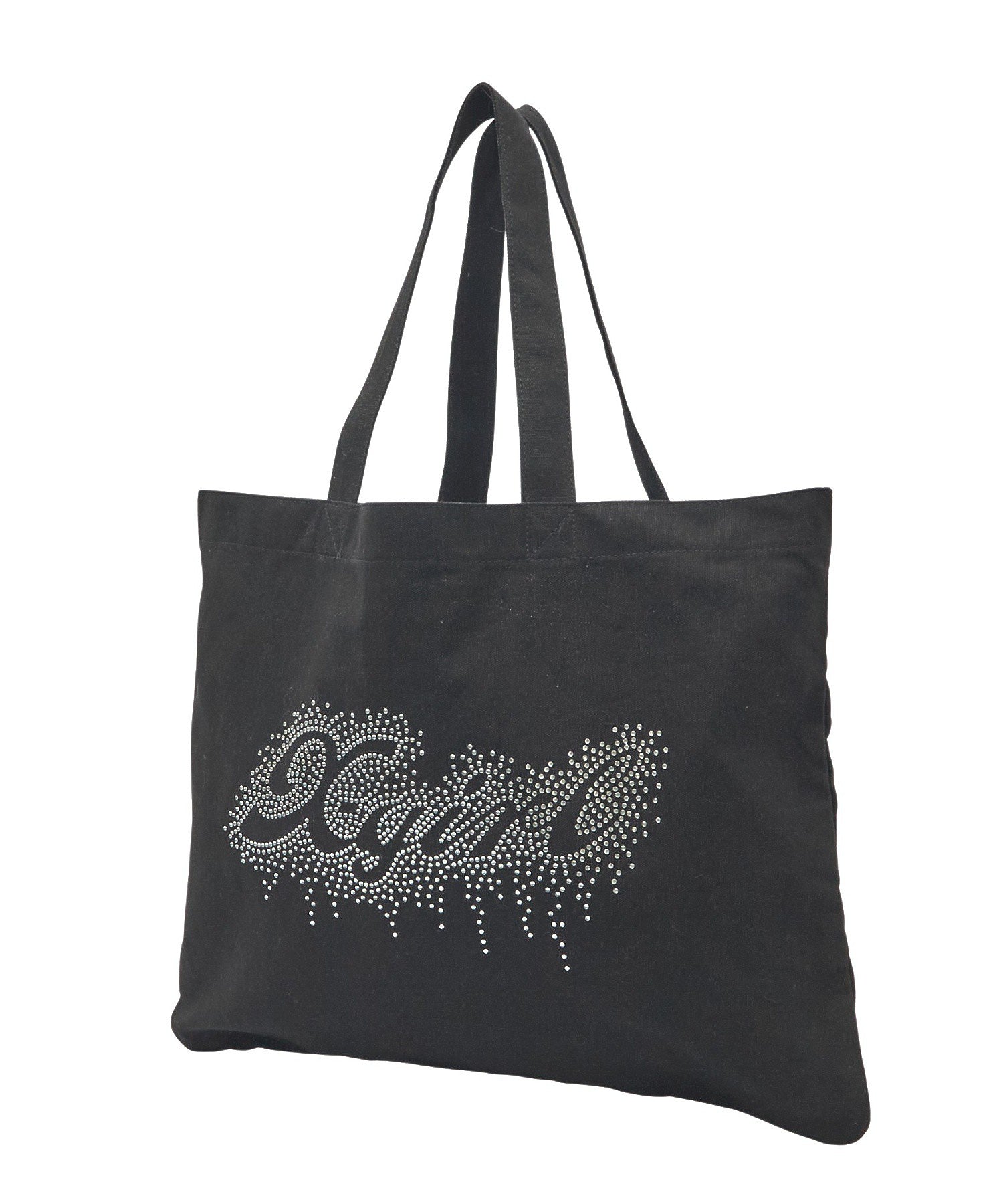 RHINESTONE LOGO BIG TOTE BAG