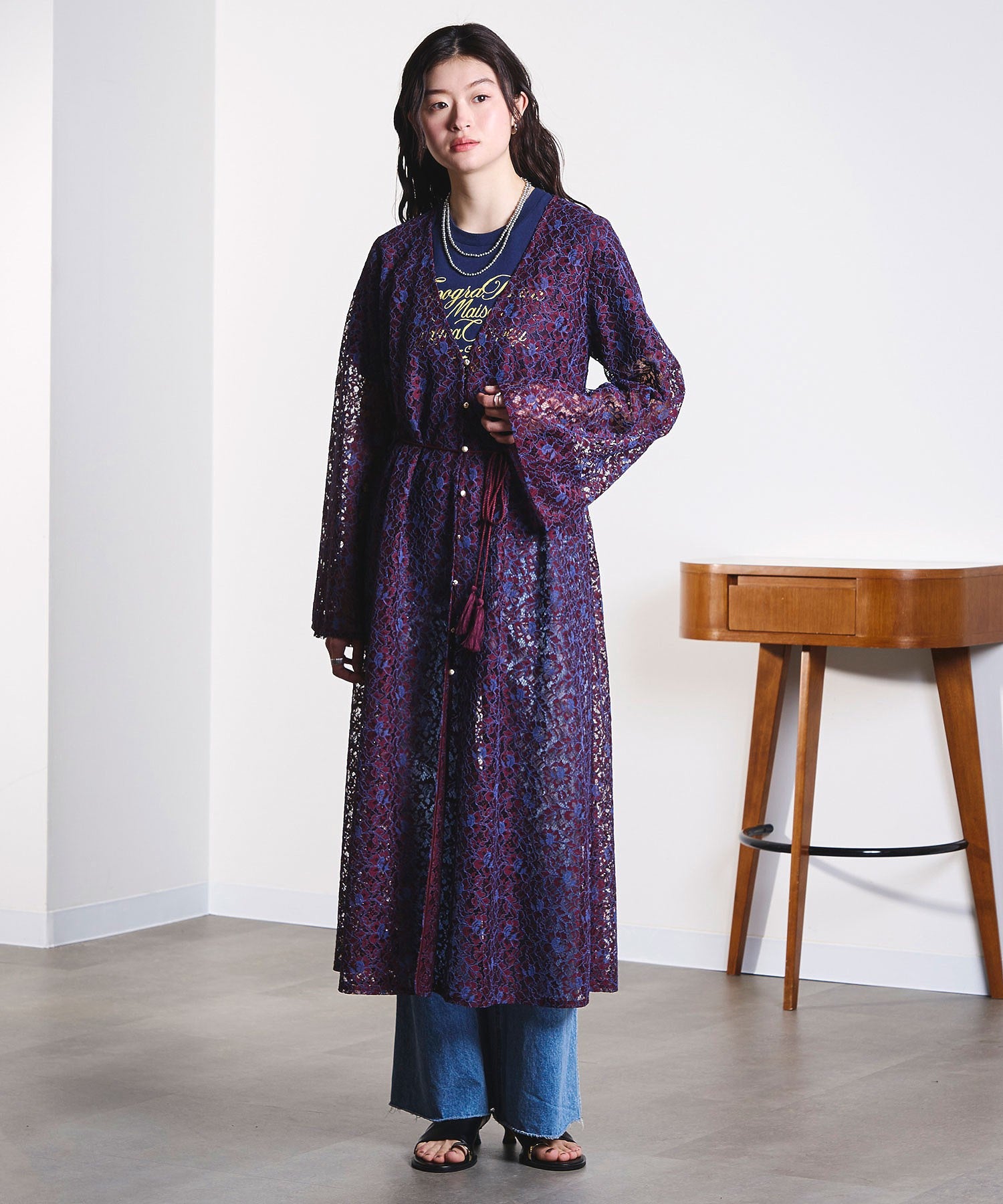 mag.by c/FRONT OPEN LACE DRESS