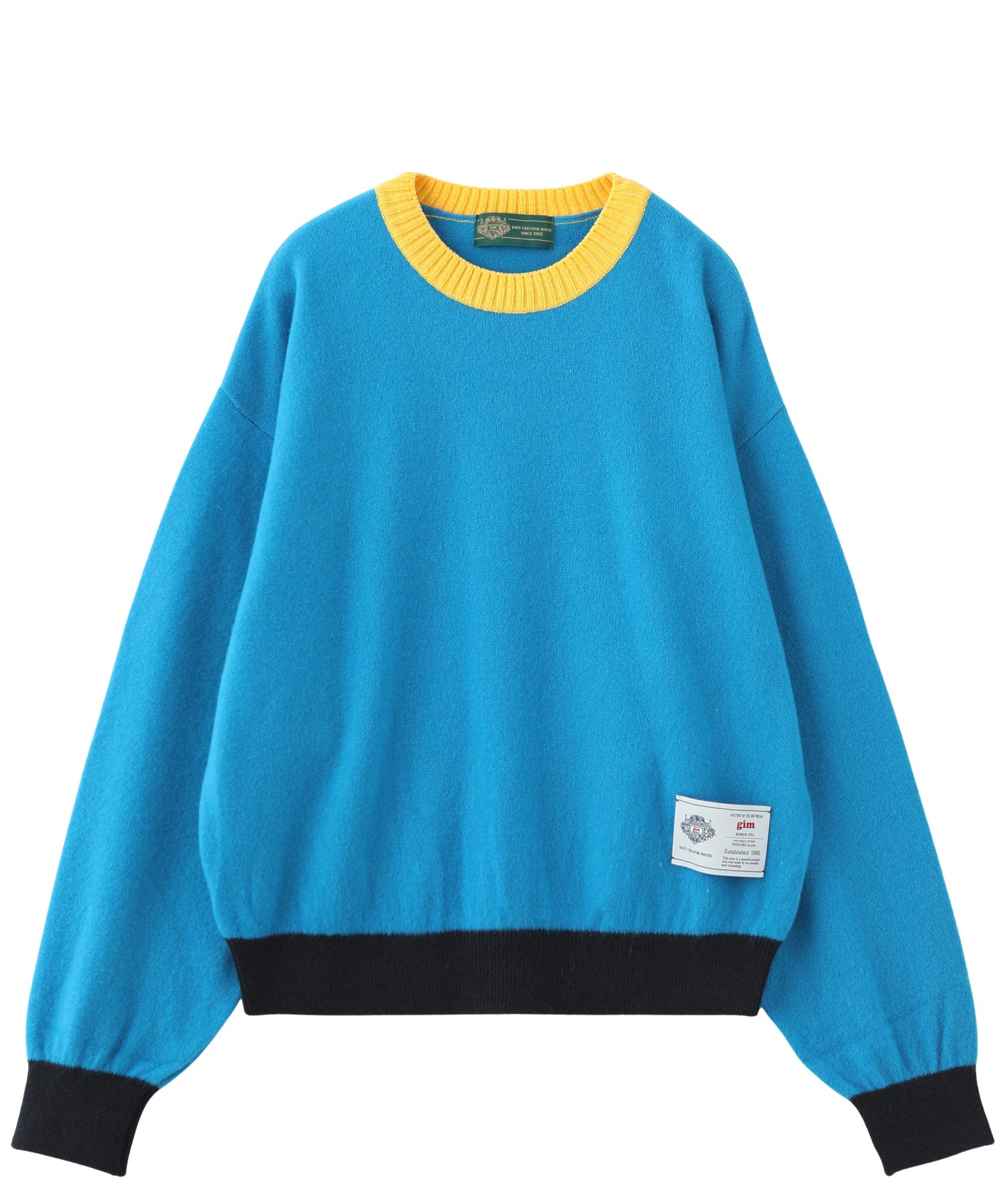 gimcontext/ジム コンテキスト/Color Blocked Cashmere Crew Neck 25505240