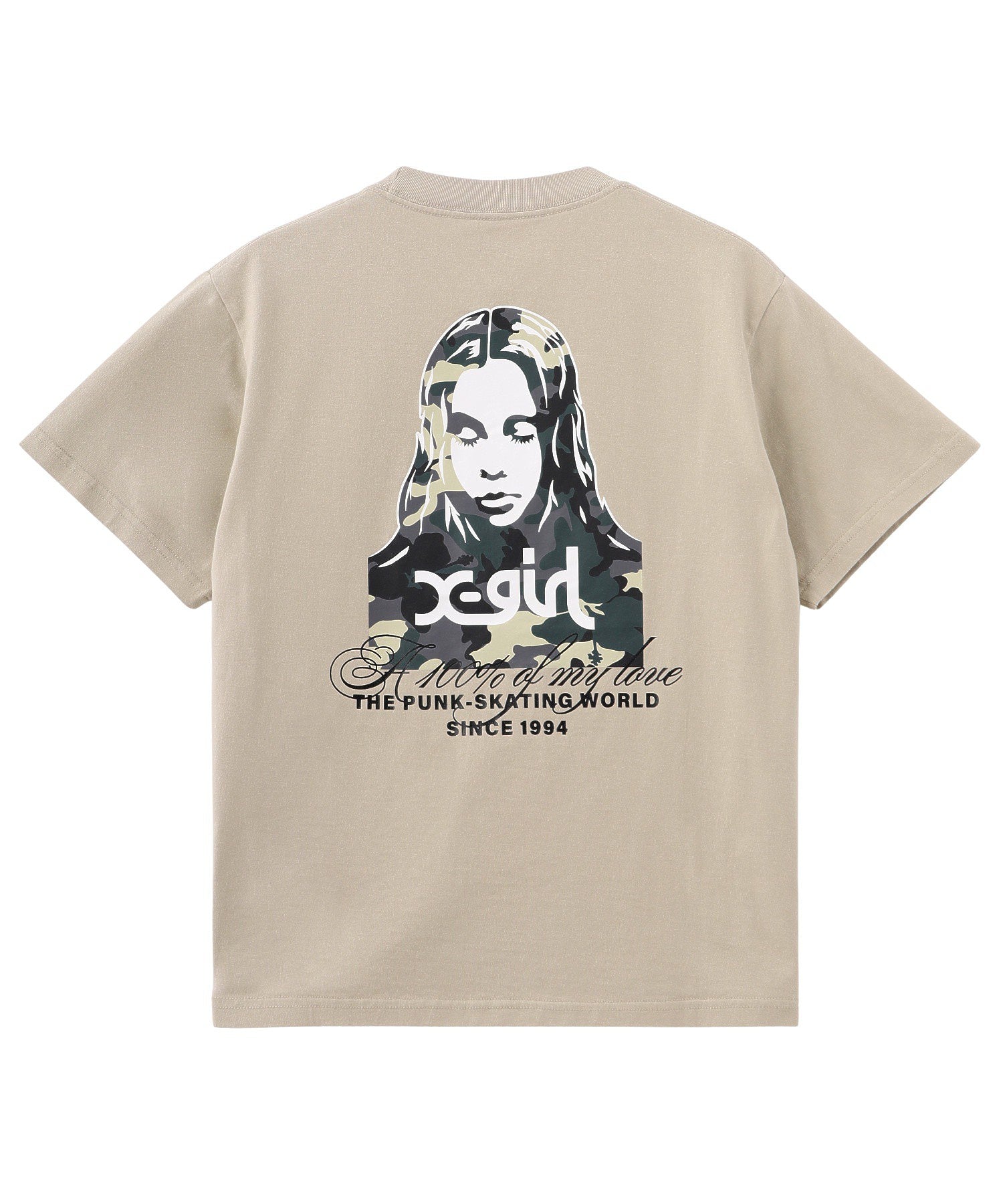 HIBISCUS CAMOUFLAGE FACE S/S TEE