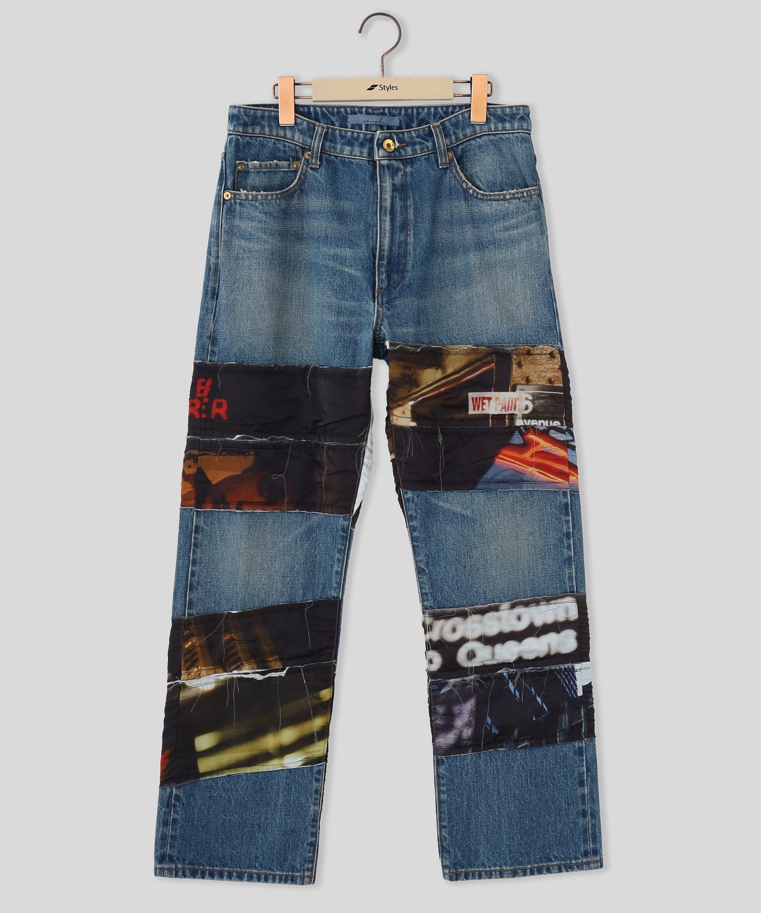 SEMOH/セモー/Test Print Denim Pants Lui Araki SA16-8-02
