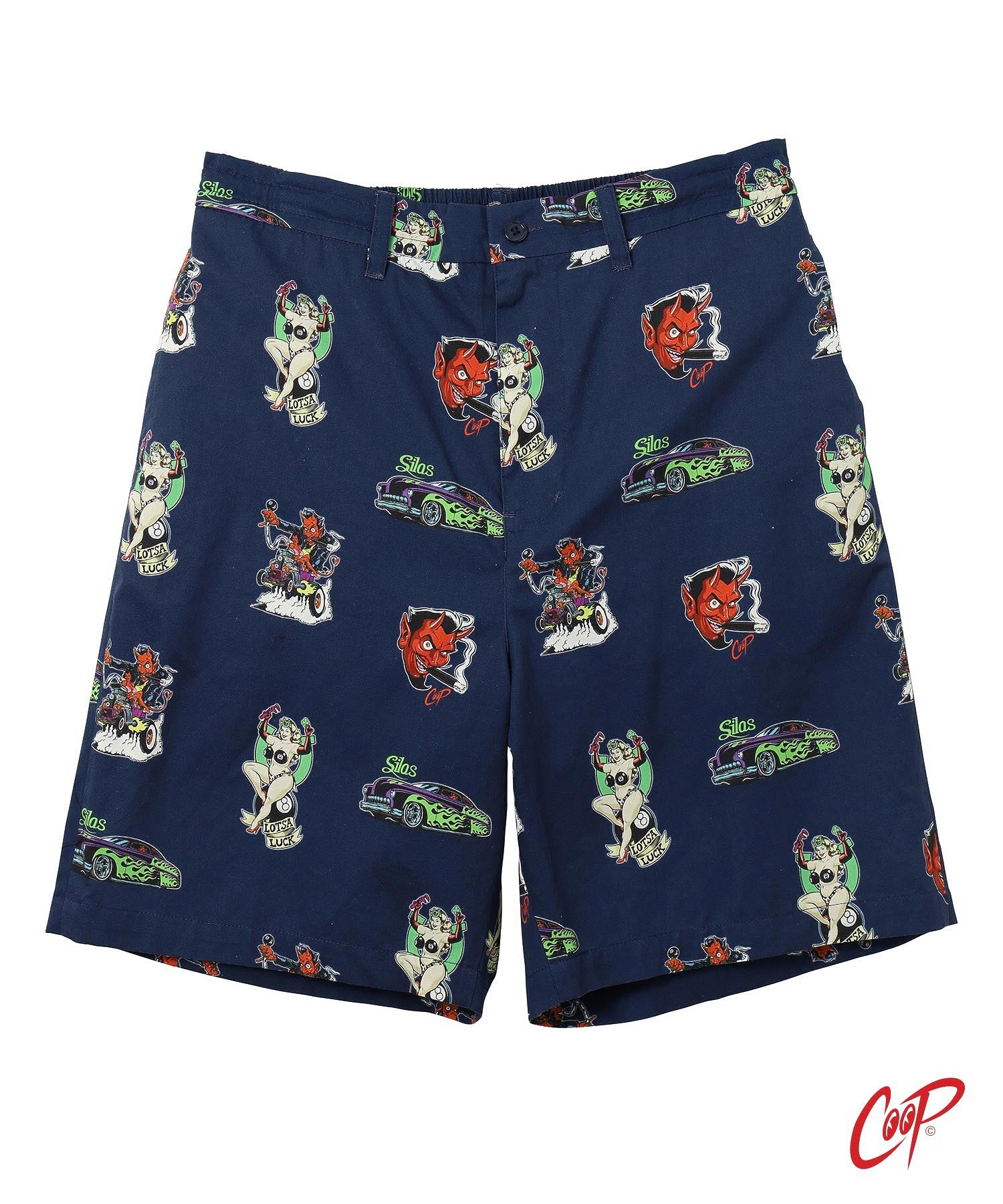 SILASxCOOP ALL OVER  PATTERN SHORT PANTS