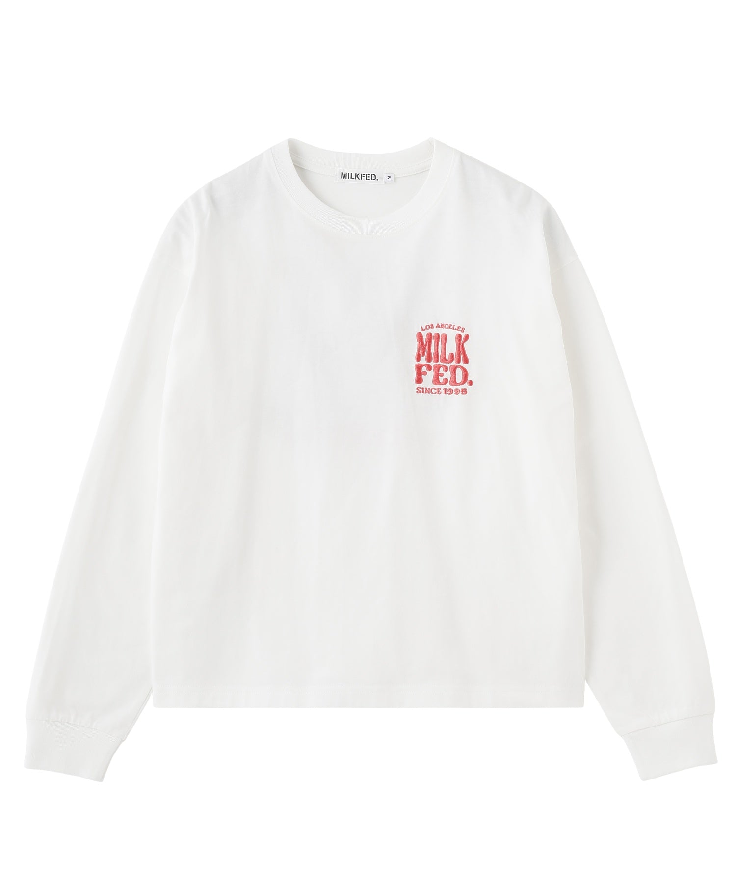 FLOWER DOT PATTERN LOGO WIDE L/S TEE