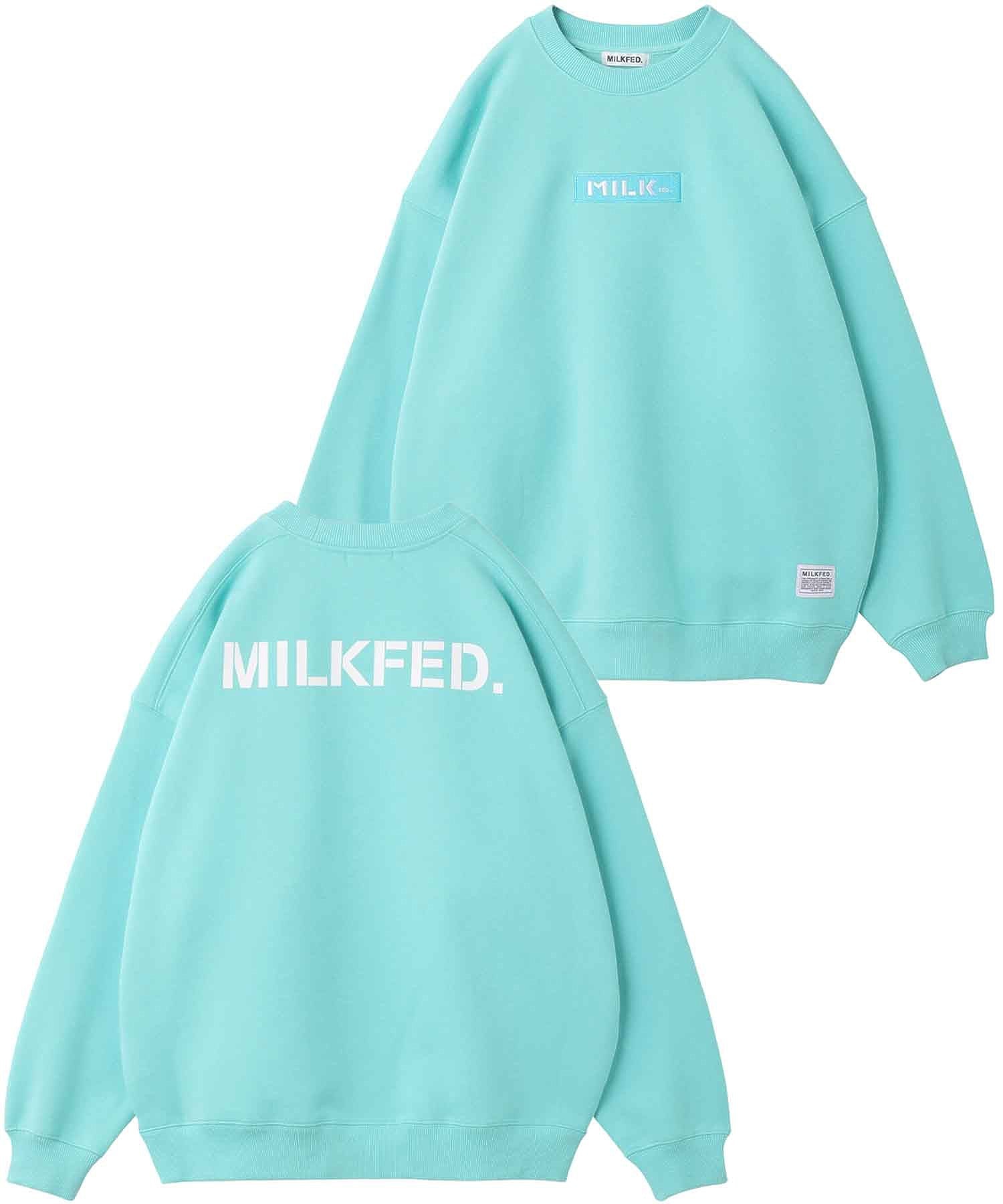 EMBROIDERED BAR BIG SWEAT TOP LIMITED COLOR MILKFED.