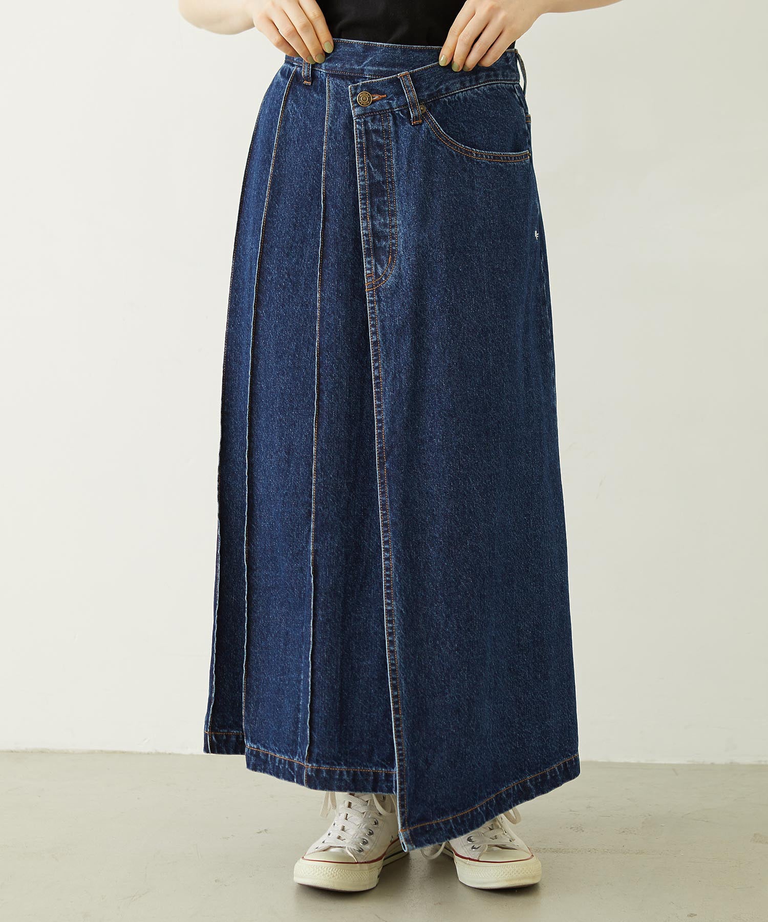 ASYMMETRICAL LONG SKIRT