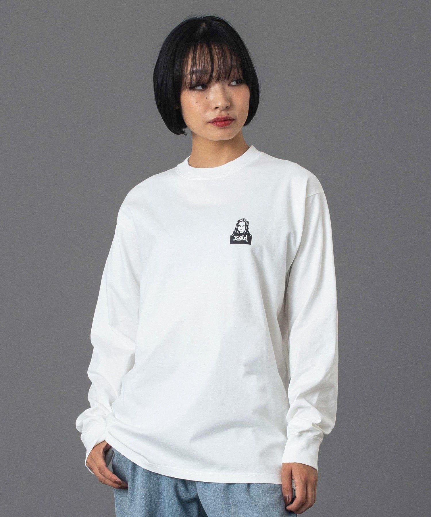 FACE AND WORDS L/S TEE